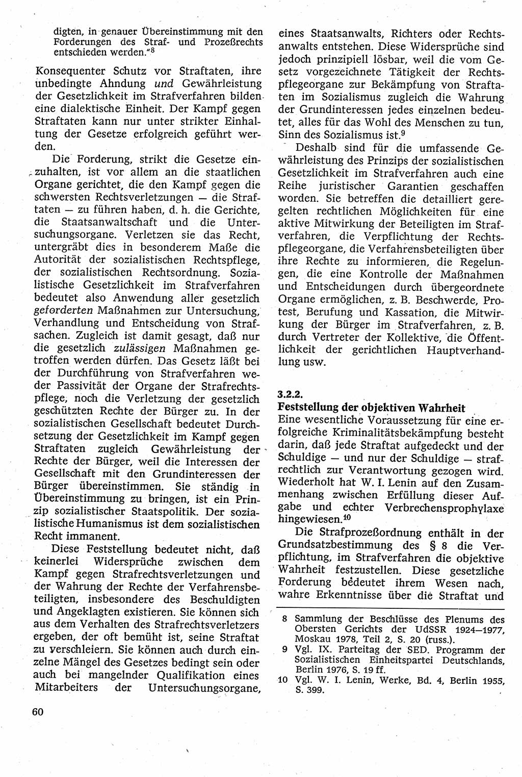 Strafverfahrensrecht [Deutsche Demokratische Republik (DDR)], Lehrbuch 1982, Seite 60 (Strafverf.-R. DDR Lb. 1982, S. 60)