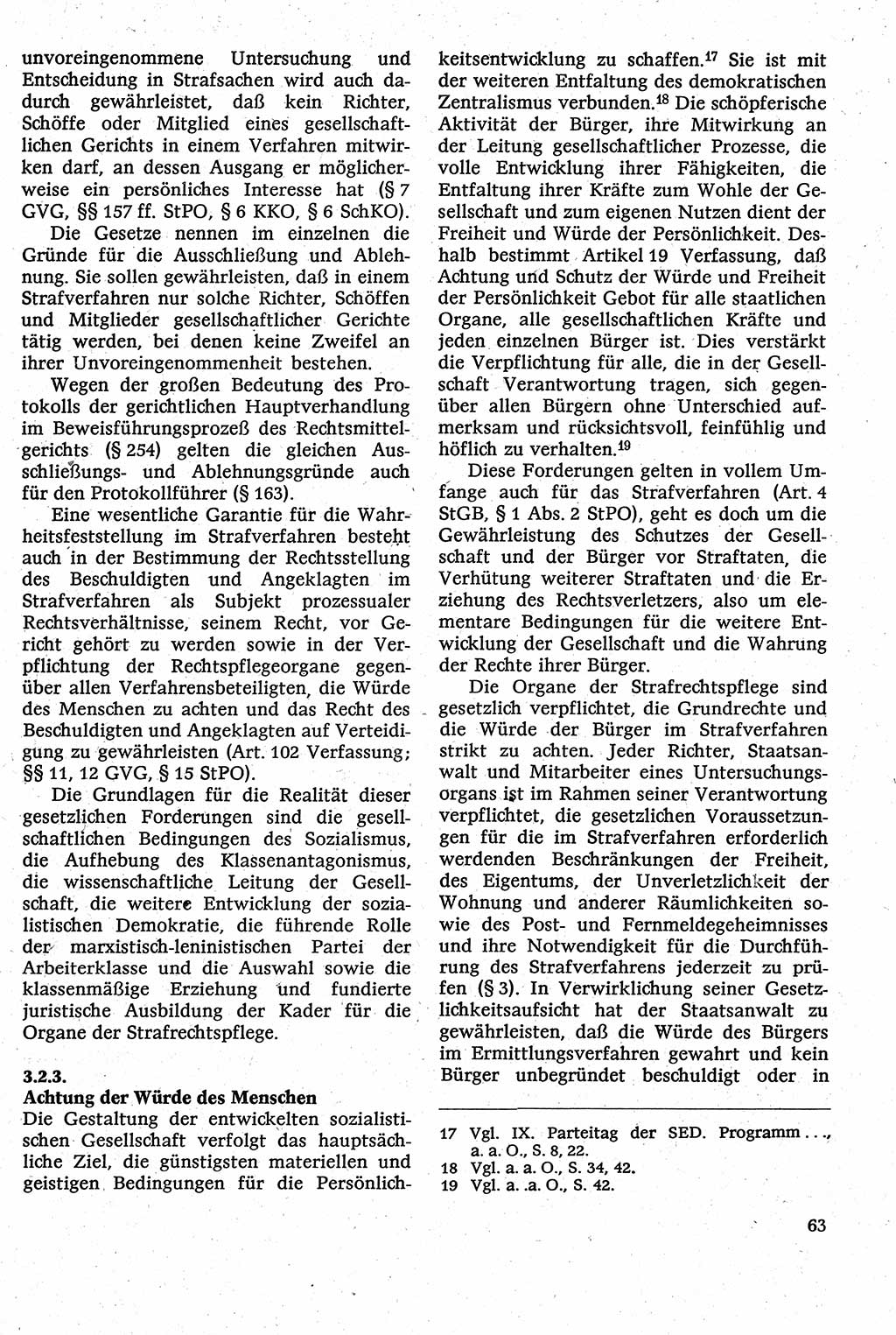 Strafverfahrensrecht [Deutsche Demokratische Republik (DDR)], Lehrbuch 1982, Seite 63 (Strafverf.-R. DDR Lb. 1982, S. 63)