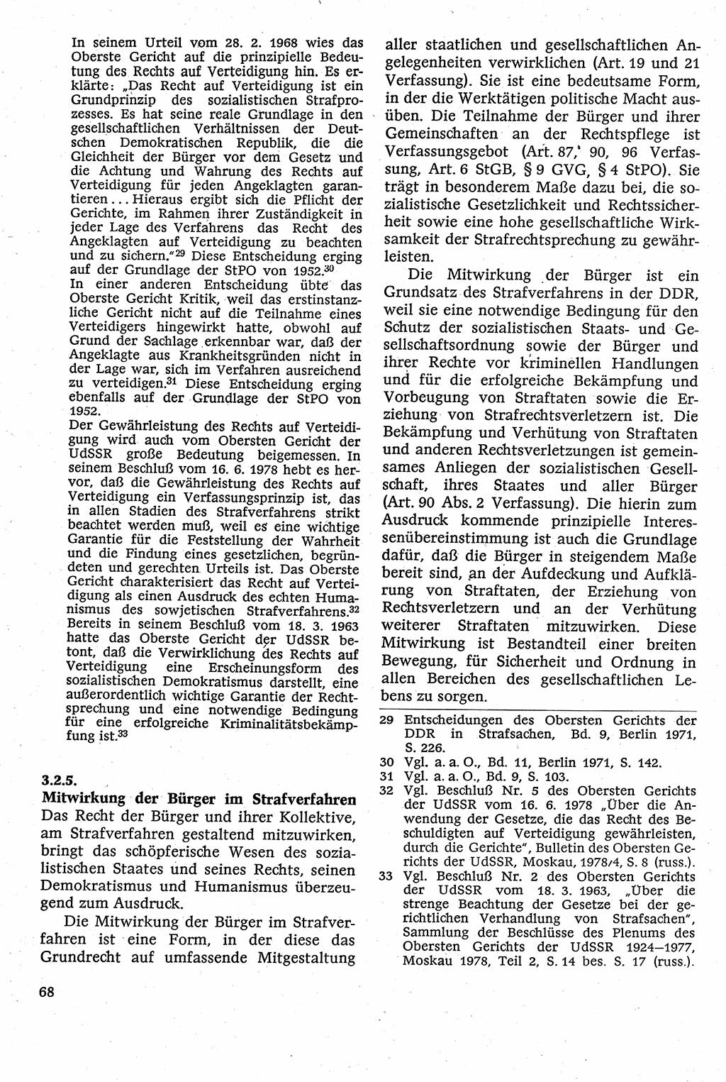 Strafverfahrensrecht [Deutsche Demokratische Republik (DDR)], Lehrbuch 1982, Seite 68 (Strafverf.-R. DDR Lb. 1982, S. 68)