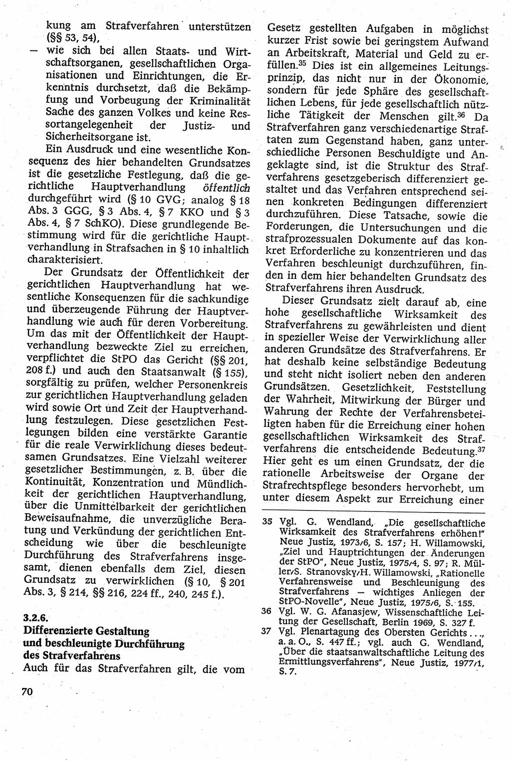 Strafverfahrensrecht [Deutsche Demokratische Republik (DDR)], Lehrbuch 1982, Seite 70 (Strafverf.-R. DDR Lb. 1982, S. 70)