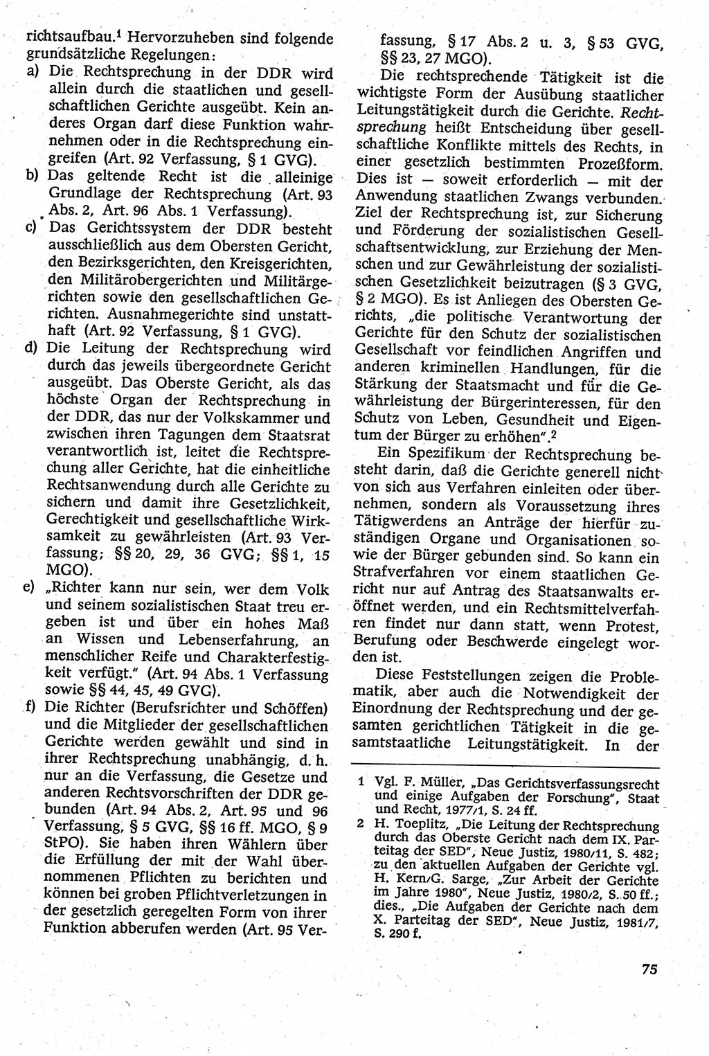 Strafverfahrensrecht [Deutsche Demokratische Republik (DDR)], Lehrbuch 1982, Seite 75 (Strafverf.-R. DDR Lb. 1982, S. 75)