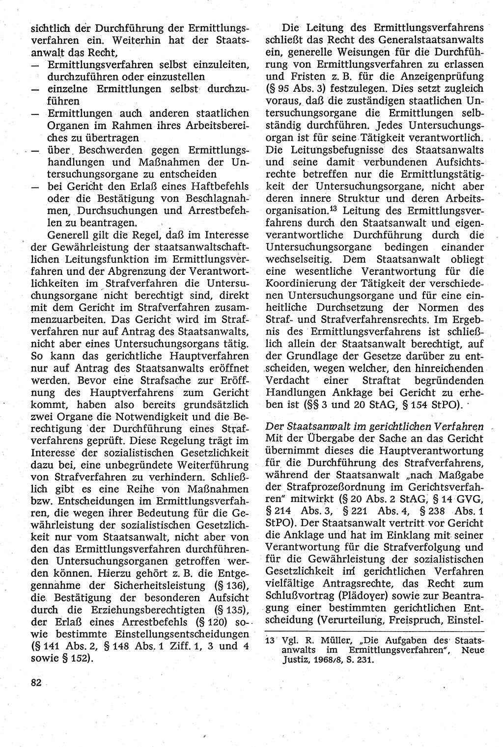 Strafverfahrensrecht [Deutsche Demokratische Republik (DDR)], Lehrbuch 1982, Seite 82 (Strafverf.-R. DDR Lb. 1982, S. 82)