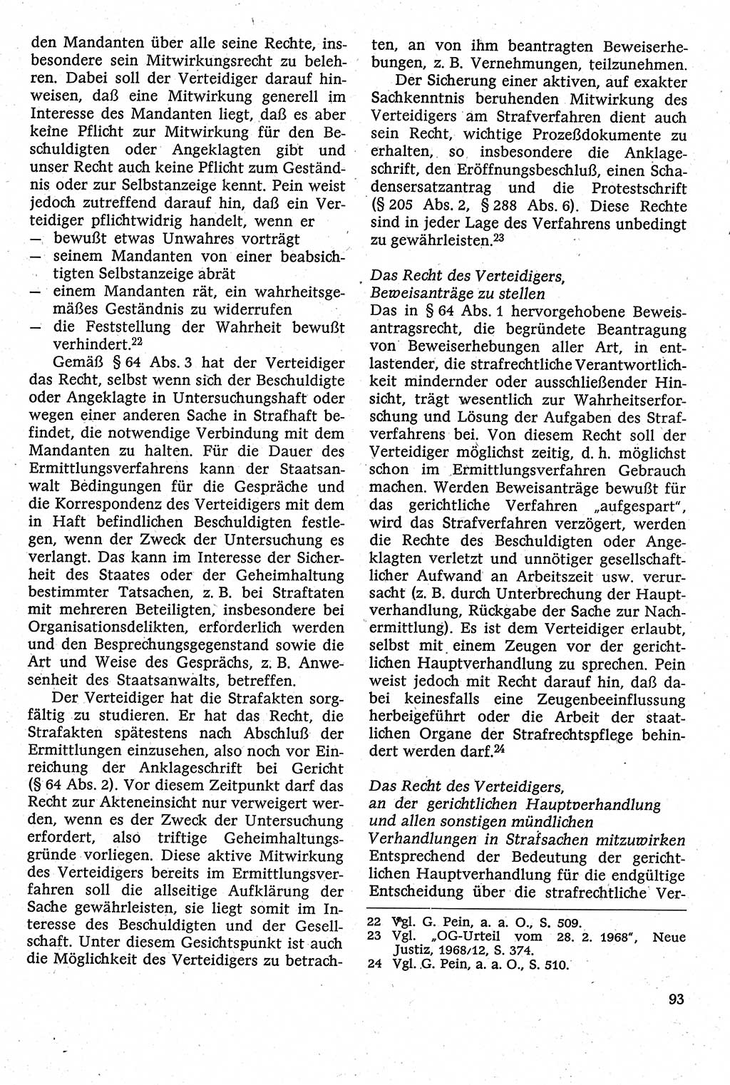 Strafverfahrensrecht [Deutsche Demokratische Republik (DDR)], Lehrbuch 1982, Seite 93 (Strafverf.-R. DDR Lb. 1982, S. 93)