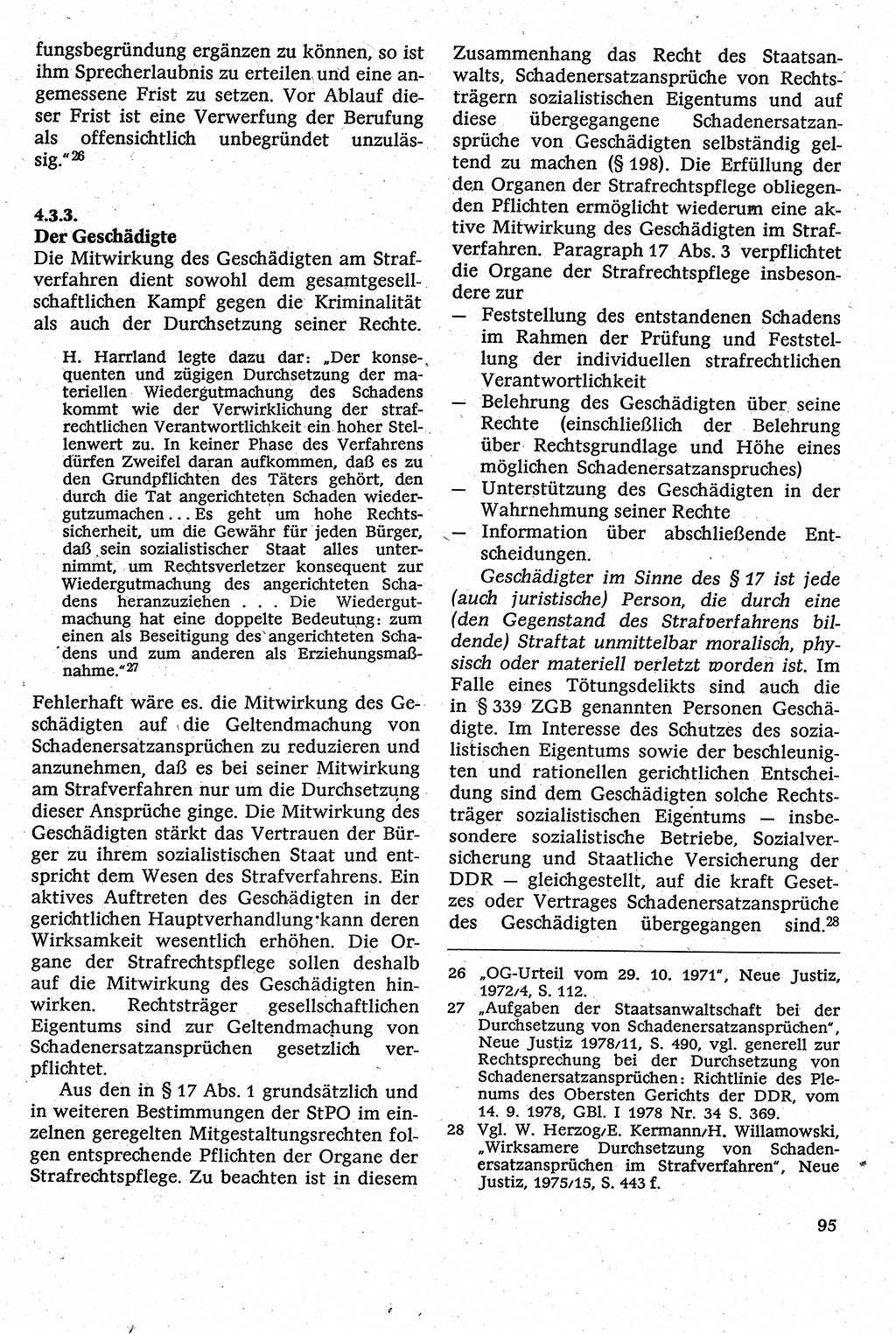 Strafverfahrensrecht [Deutsche Demokratische Republik (DDR)], Lehrbuch 1982, Seite 95 (Strafverf.-R. DDR Lb. 1982, S. 95)