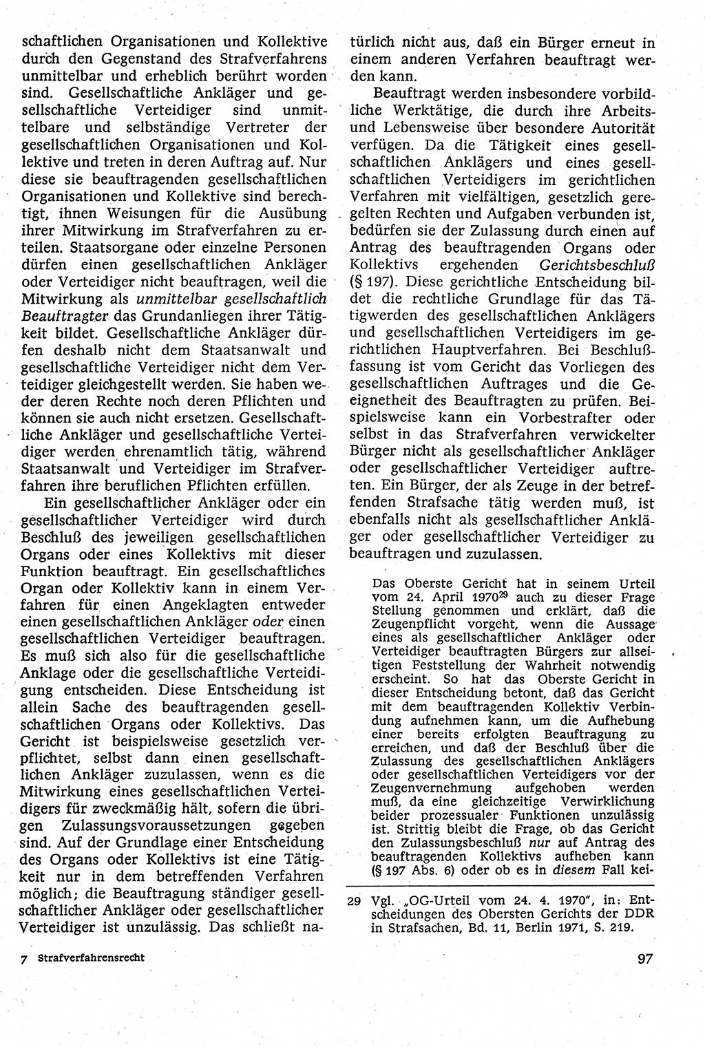 Strafverfahrensrecht [Deutsche Demokratische Republik (DDR)], Lehrbuch 1982, Seite 97 (Strafverf.-R. DDR Lb. 1982, S. 97)