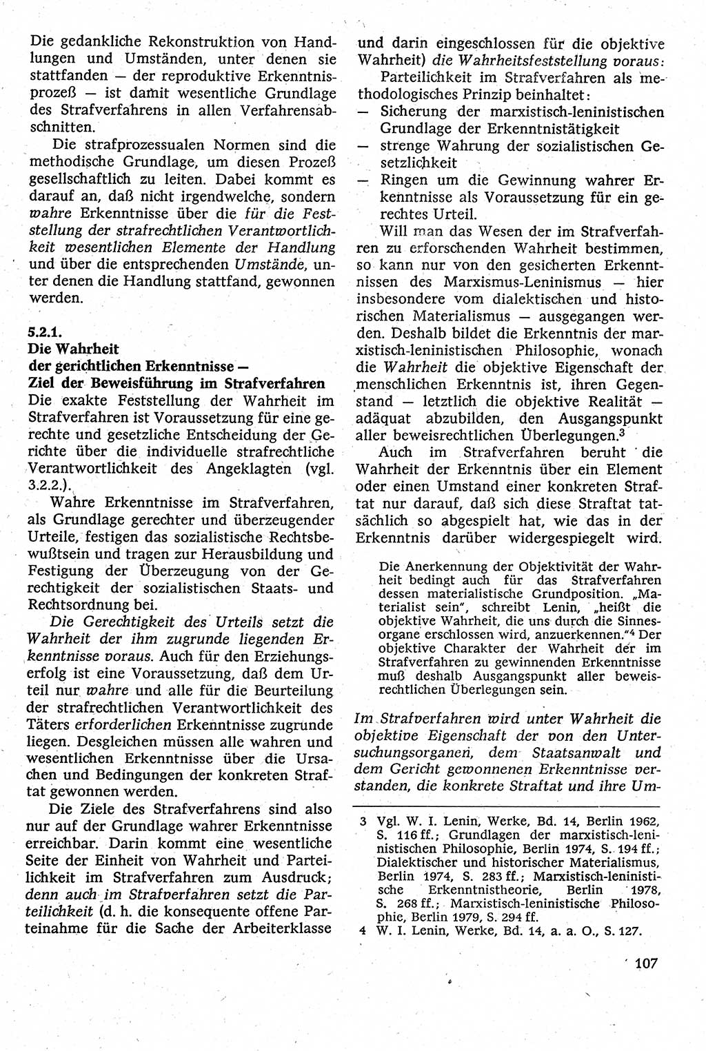 Strafverfahrensrecht [Deutsche Demokratische Republik (DDR)], Lehrbuch 1982, Seite 107 (Strafverf.-R. DDR Lb. 1982, S. 107)