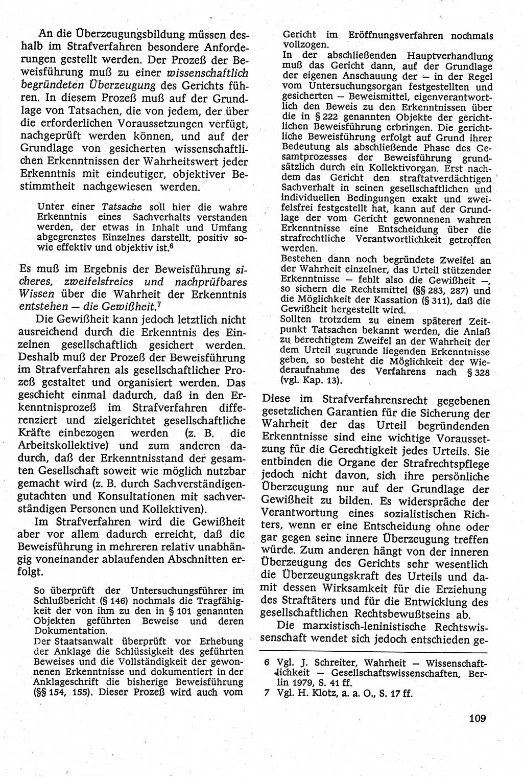 Strafverfahrensrecht [Deutsche Demokratische Republik (DDR)], Lehrbuch 1982, Seite 109 (Strafverf.-R. DDR Lb. 1982, S. 109)