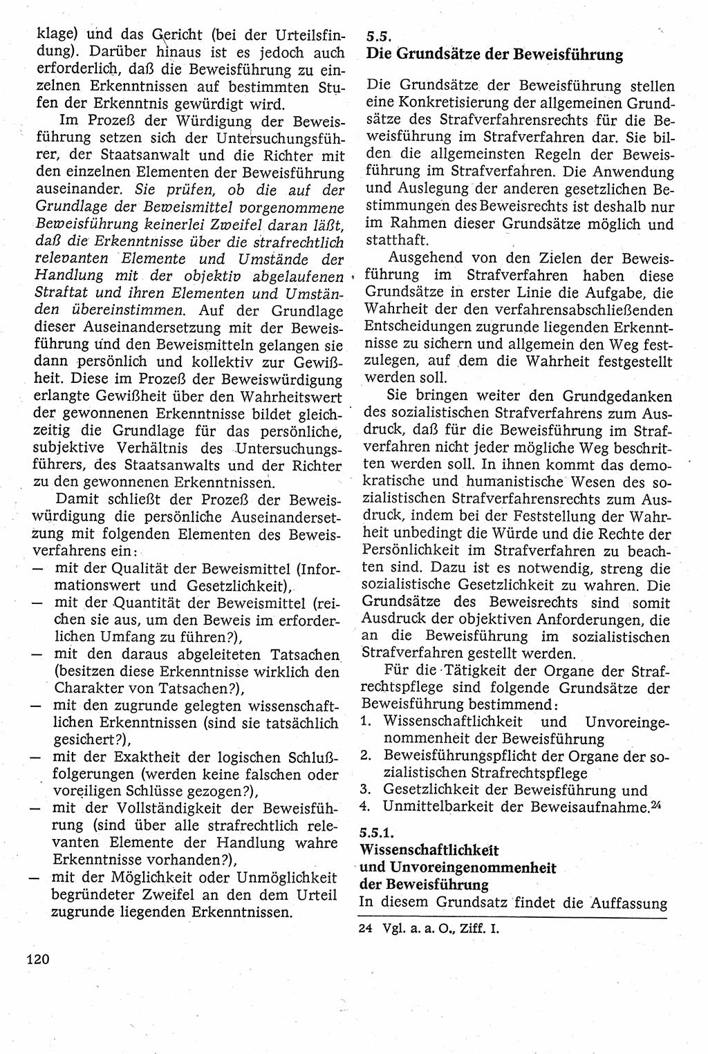 Strafverfahrensrecht [Deutsche Demokratische Republik (DDR)], Lehrbuch 1982, Seite 120 (Strafverf.-R. DDR Lb. 1982, S. 120)