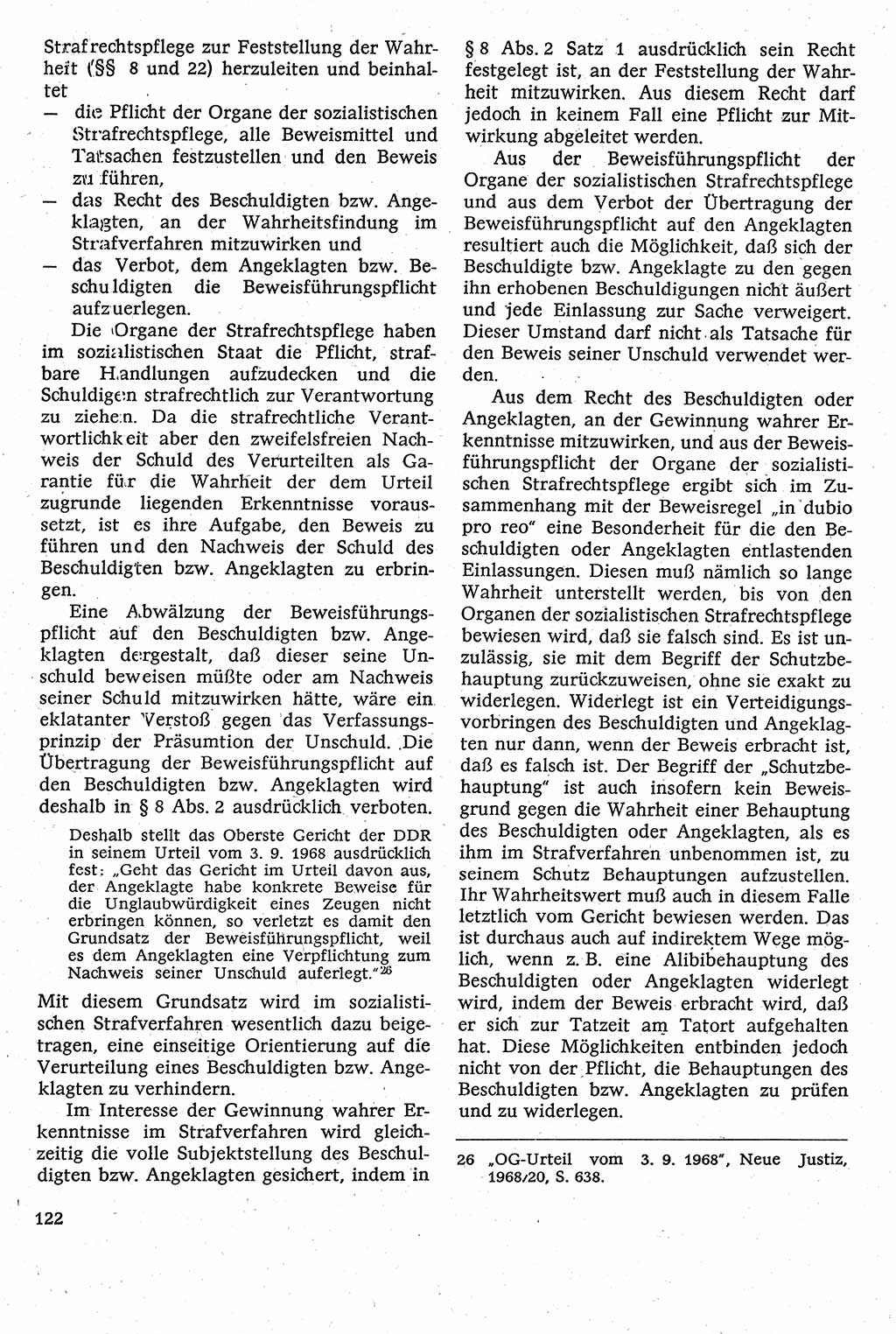 Strafverfahrensrecht [Deutsche Demokratische Republik (DDR)], Lehrbuch 1982, Seite 122 (Strafverf.-R. DDR Lb. 1982, S. 122)