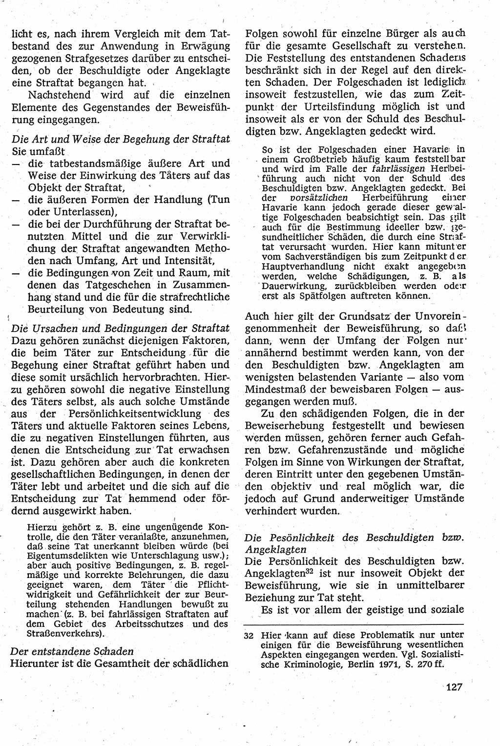 Strafverfahrensrecht [Deutsche Demokratische Republik (DDR)], Lehrbuch 1982, Seite 127 (Strafverf.-R. DDR Lb. 1982, S. 127)
