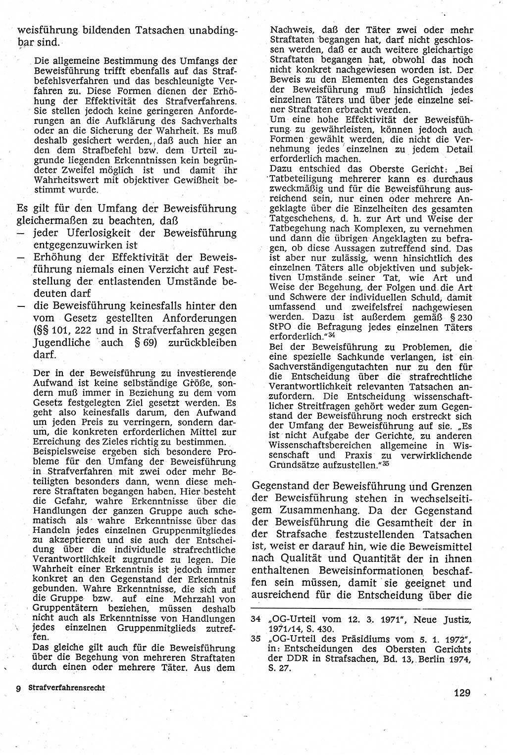 Strafverfahrensrecht [Deutsche Demokratische Republik (DDR)], Lehrbuch 1982, Seite 129 (Strafverf.-R. DDR Lb. 1982, S. 129)