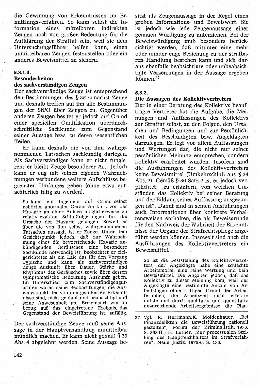Strafverfahrensrecht [Deutsche Demokratische Republik (DDR)], Lehrbuch 1982, Seite 142 (Strafverf.-R. DDR Lb. 1982, S. 142)