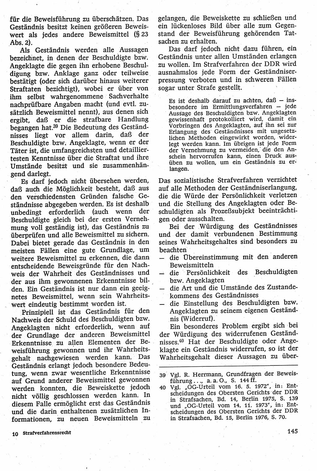 Strafverfahrensrecht [Deutsche Demokratische Republik (DDR)], Lehrbuch 1982, Seite 145 (Strafverf.-R. DDR Lb. 1982, S. 145)