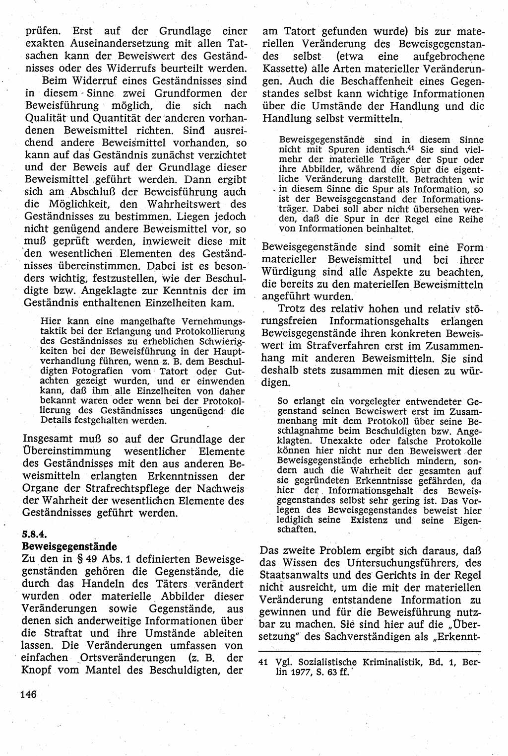 Strafverfahrensrecht [Deutsche Demokratische Republik (DDR)], Lehrbuch 1982, Seite 146 (Strafverf.-R. DDR Lb. 1982, S. 146)