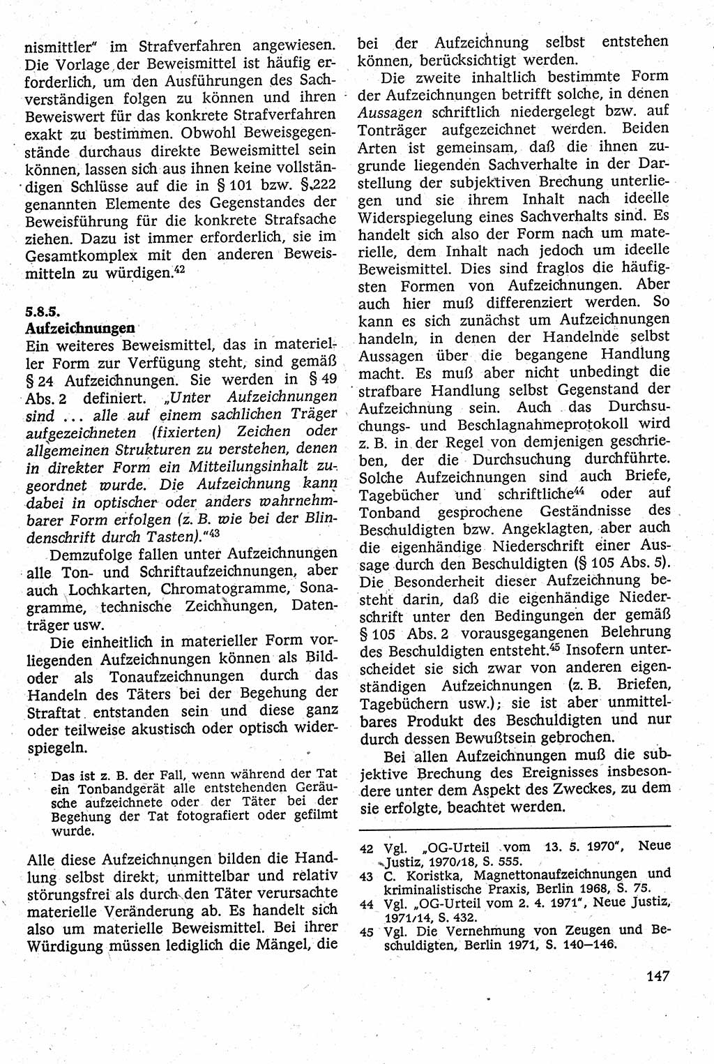 Strafverfahrensrecht [Deutsche Demokratische Republik (DDR)], Lehrbuch 1982, Seite 147 (Strafverf.-R. DDR Lb. 1982, S. 147)