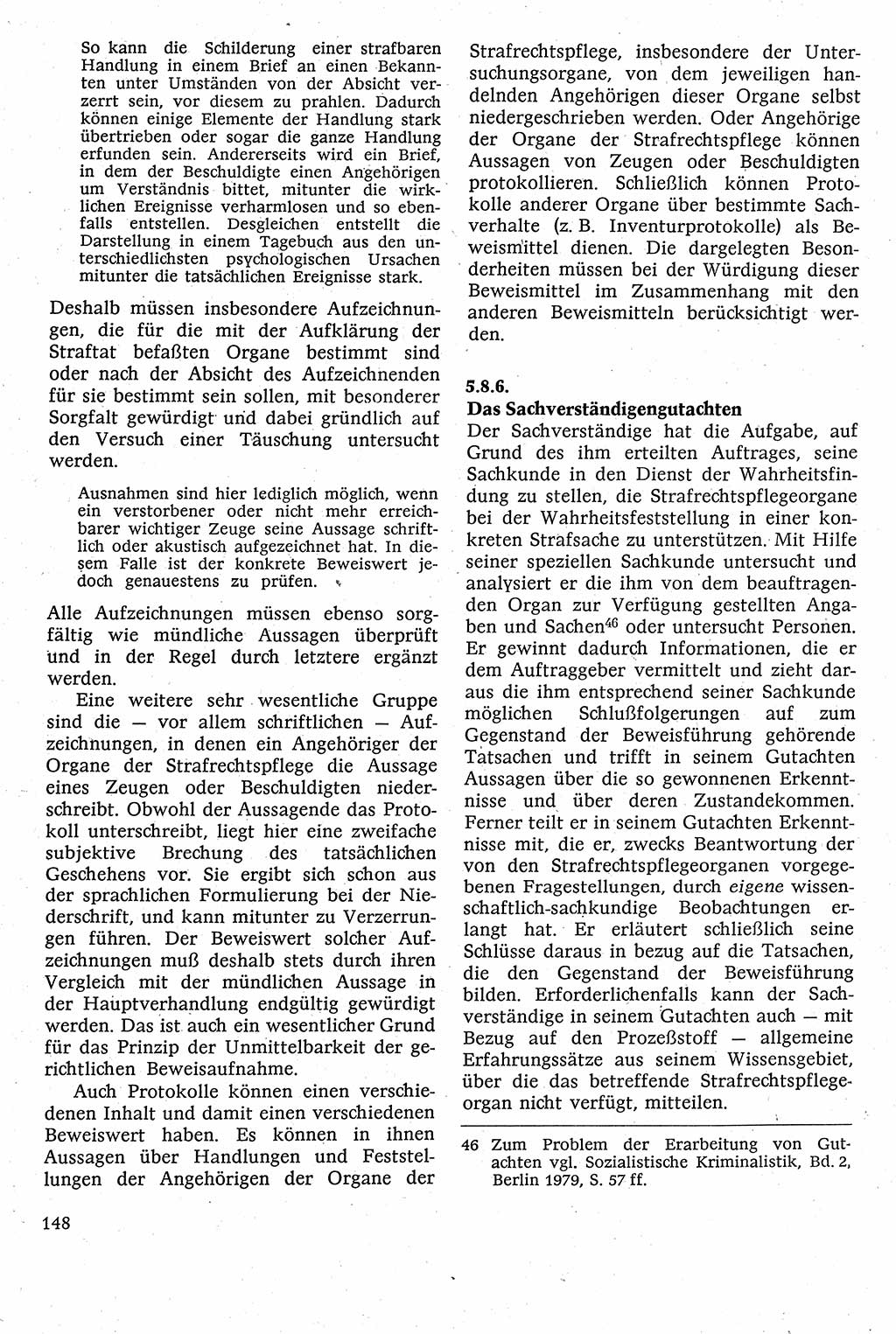 Strafverfahrensrecht [Deutsche Demokratische Republik (DDR)], Lehrbuch 1982, Seite 148 (Strafverf.-R. DDR Lb. 1982, S. 148)