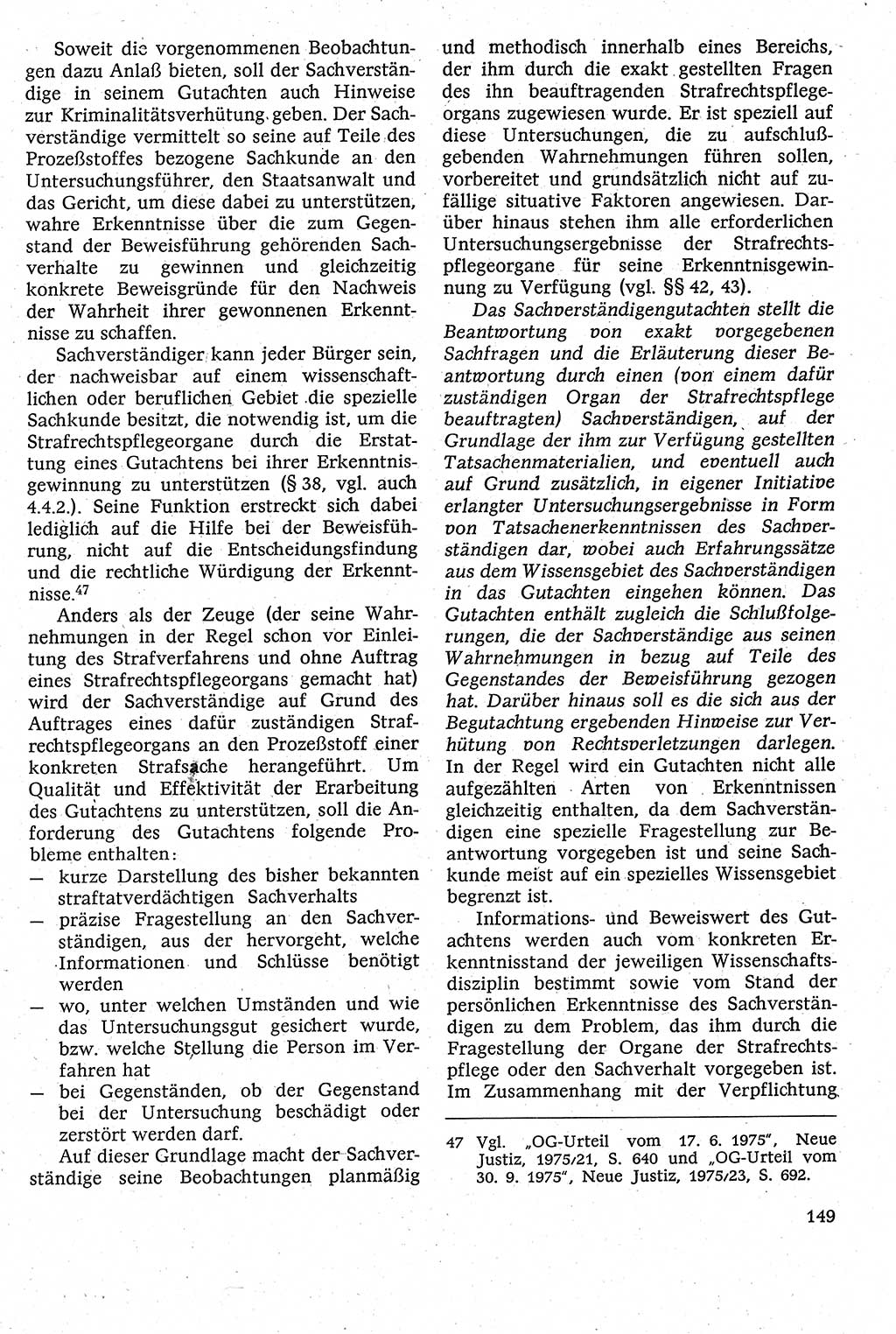 Strafverfahrensrecht [Deutsche Demokratische Republik (DDR)], Lehrbuch 1982, Seite 149 (Strafverf.-R. DDR Lb. 1982, S. 149)