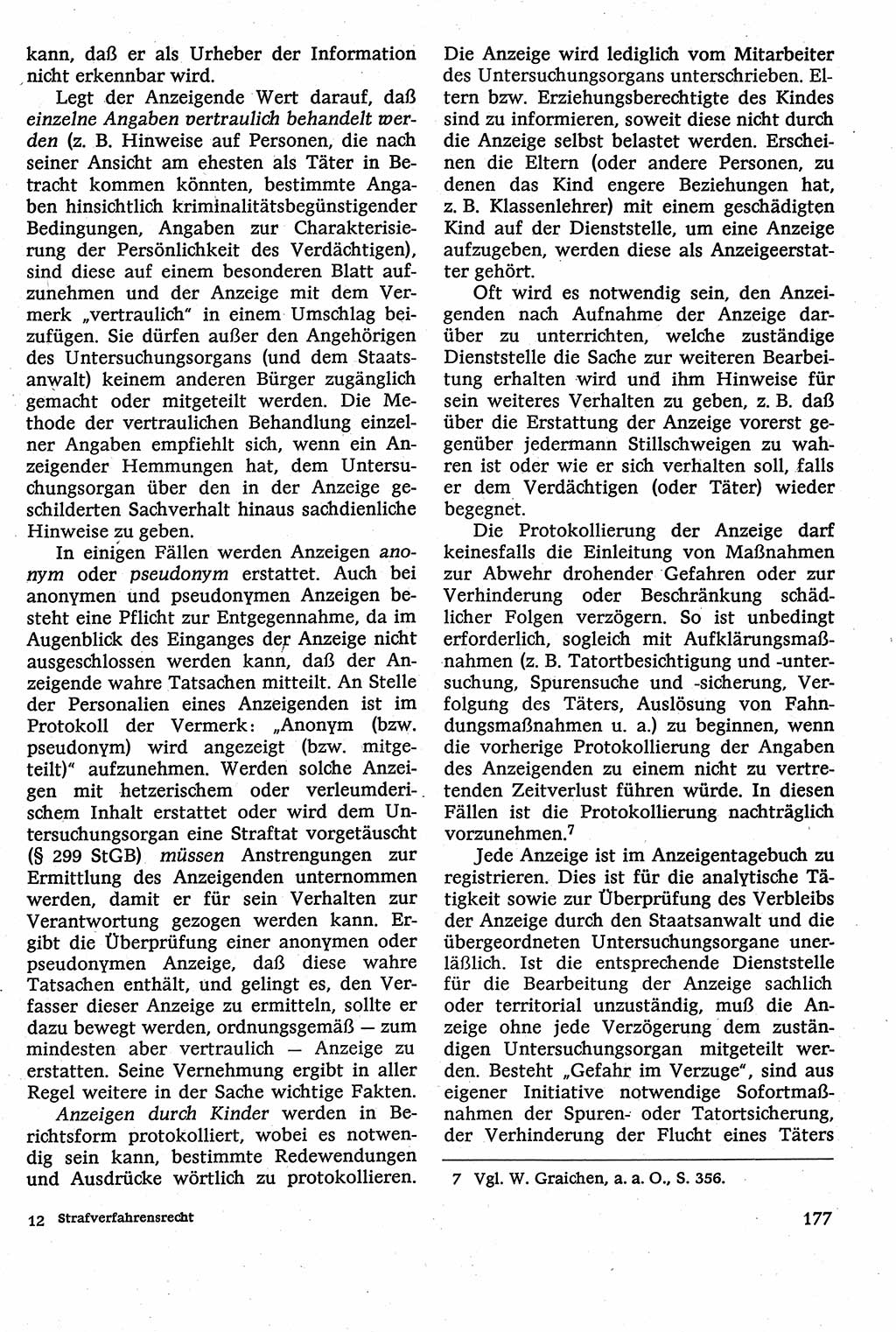 Strafverfahrensrecht [Deutsche Demokratische Republik (DDR)], Lehrbuch 1982, Seite 177 (Strafverf.-R. DDR Lb. 1982, S. 177)