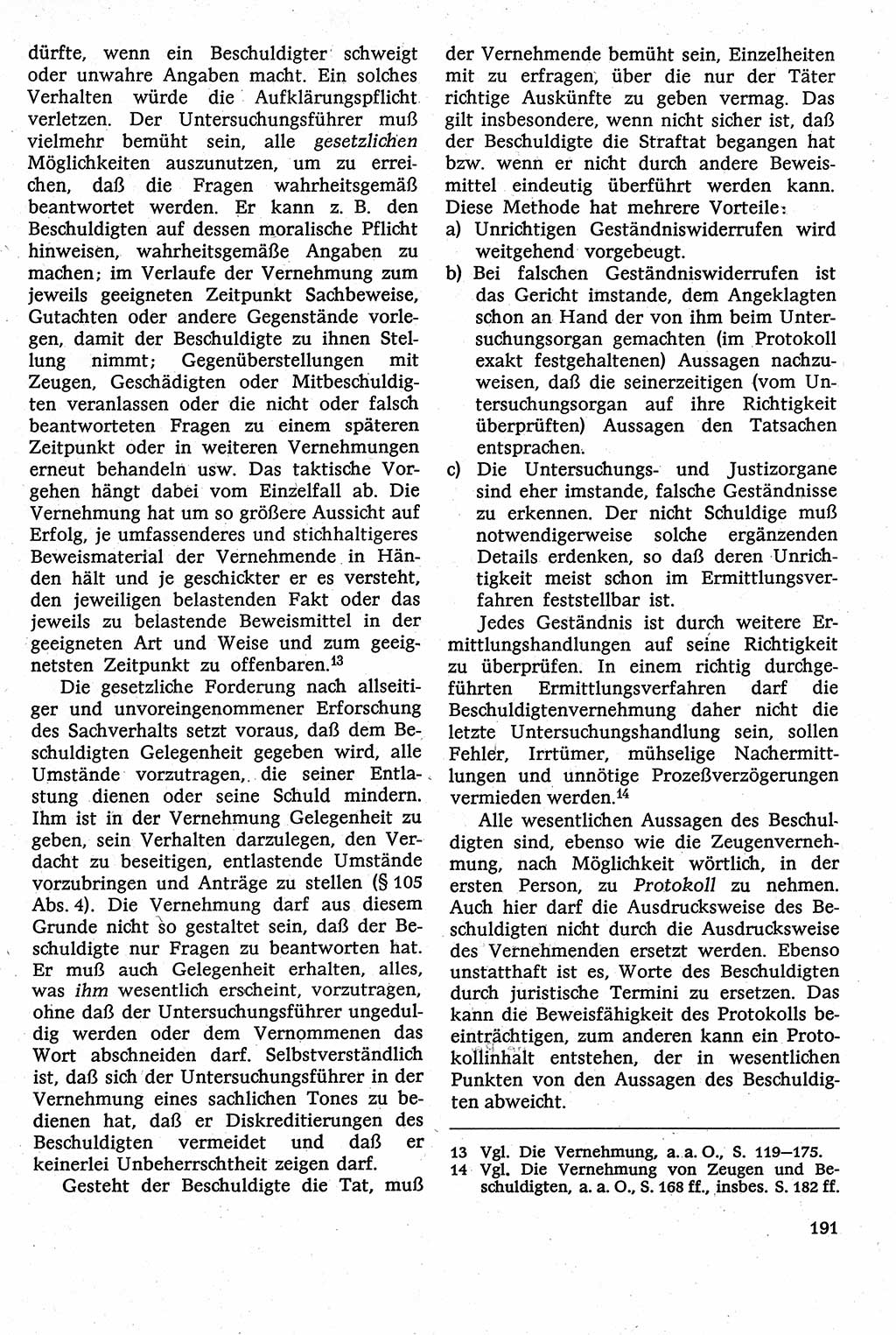 Strafverfahrensrecht [Deutsche Demokratische Republik (DDR)], Lehrbuch 1982, Seite 191 (Strafverf.-R. DDR Lb. 1982, S. 191)