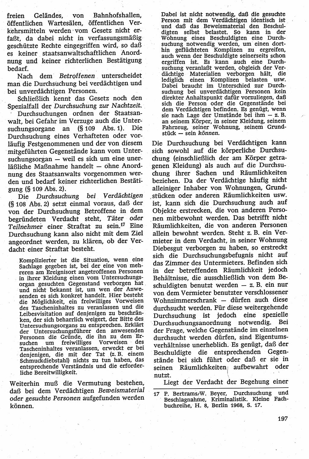 Strafverfahrensrecht [Deutsche Demokratische Republik (DDR)], Lehrbuch 1982, Seite 197 (Strafverf.-R. DDR Lb. 1982, S. 197)