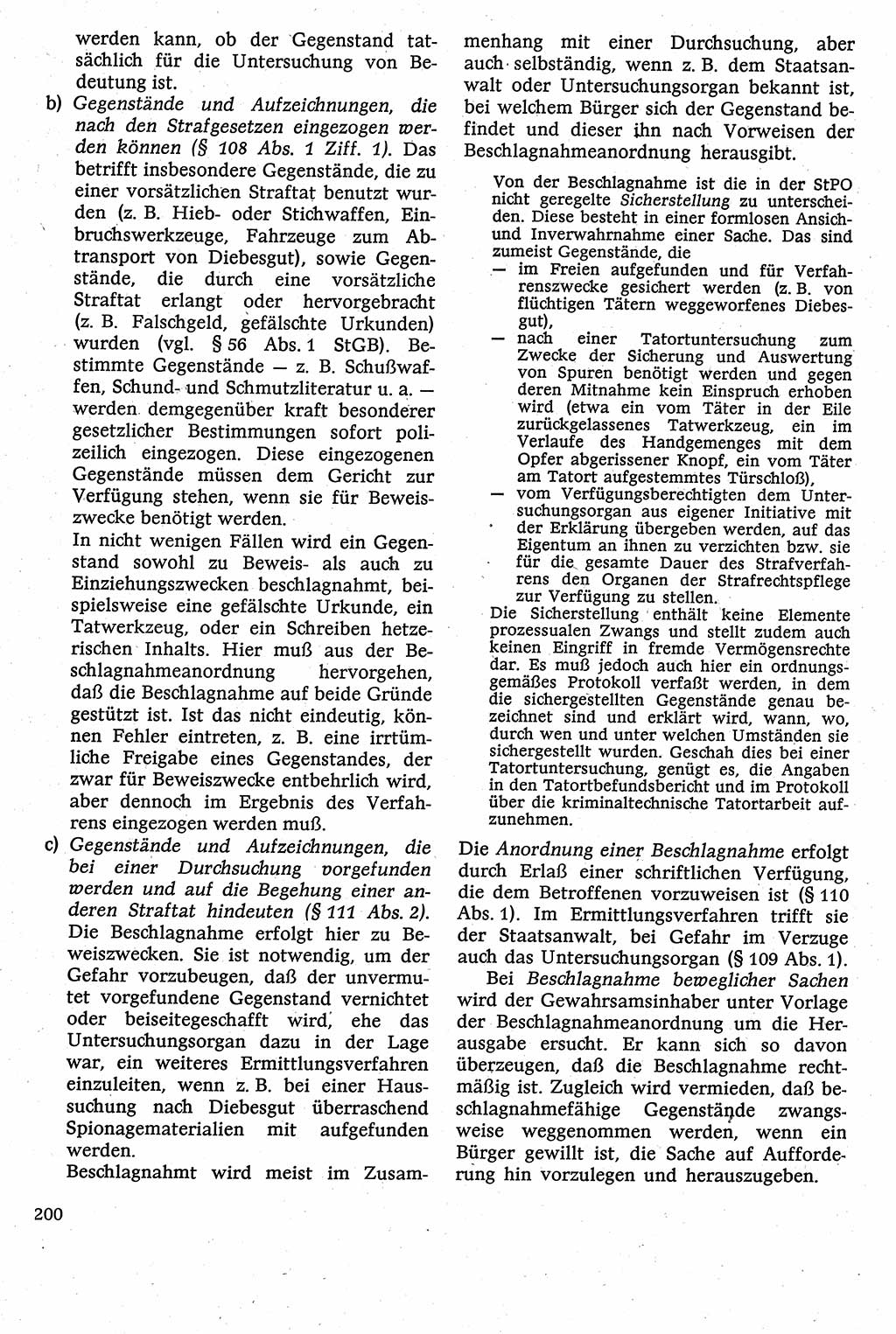 Strafverfahrensrecht [Deutsche Demokratische Republik (DDR)], Lehrbuch 1982, Seite 200 (Strafverf.-R. DDR Lb. 1982, S. 200)