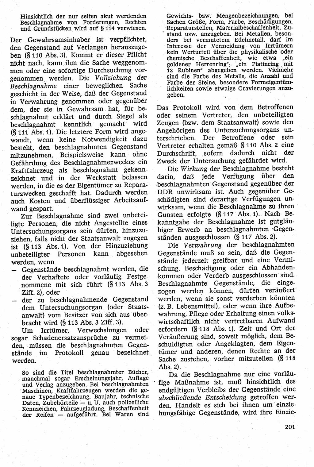 Strafverfahrensrecht [Deutsche Demokratische Republik (DDR)], Lehrbuch 1982, Seite 201 (Strafverf.-R. DDR Lb. 1982, S. 201)