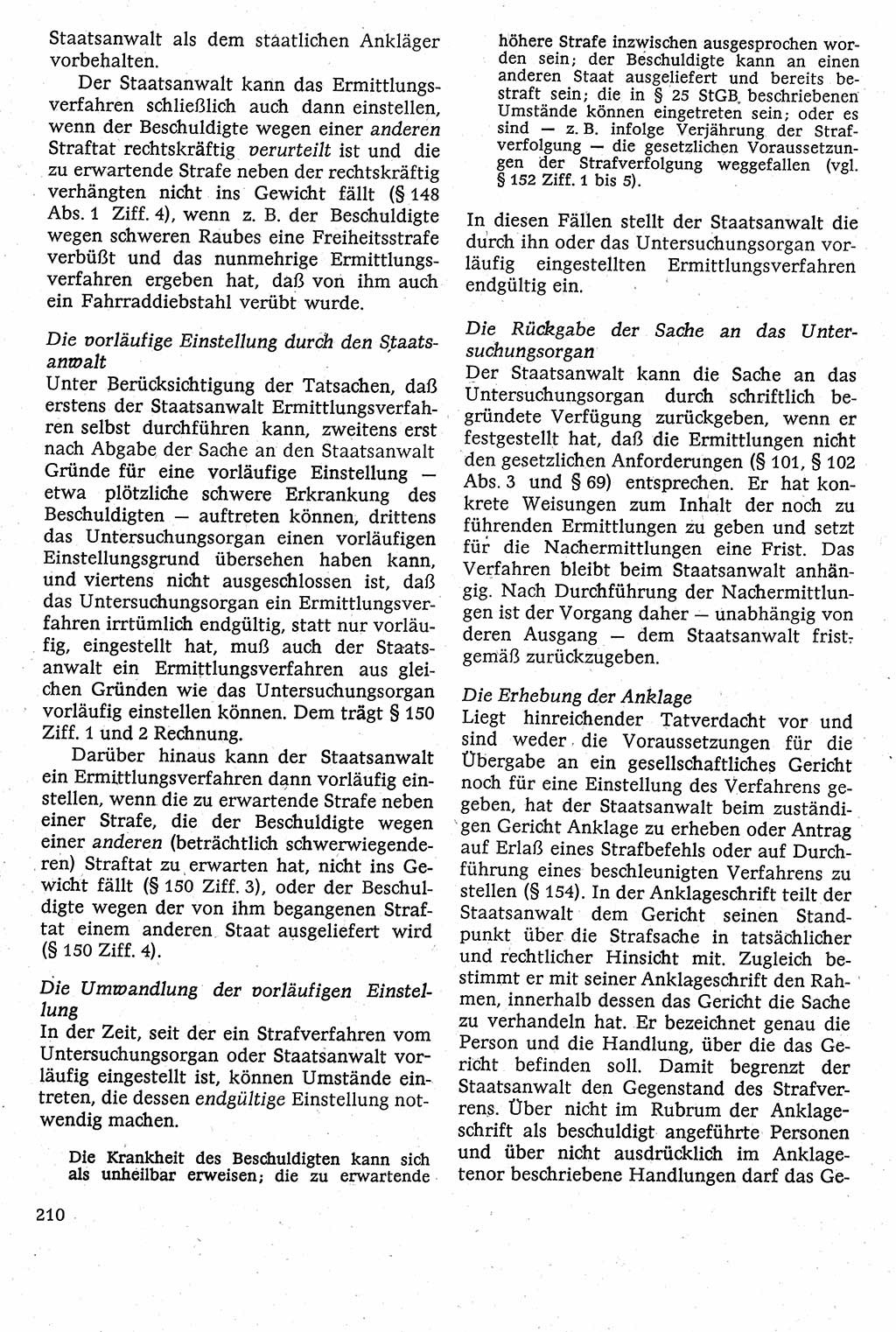 Strafverfahrensrecht [Deutsche Demokratische Republik (DDR)], Lehrbuch 1982, Seite 210 (Strafverf.-R. DDR Lb. 1982, S. 210)