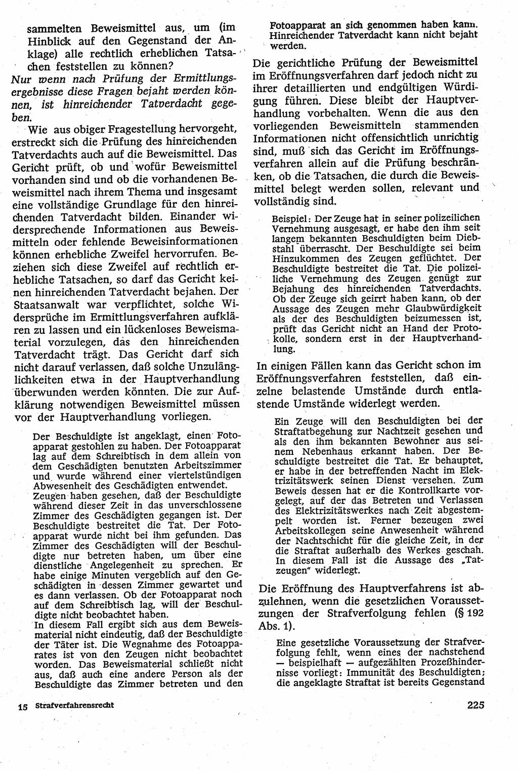 Strafverfahrensrecht [Deutsche Demokratische Republik (DDR)], Lehrbuch 1982, Seite 225 (Strafverf.-R. DDR Lb. 1982, S. 225)