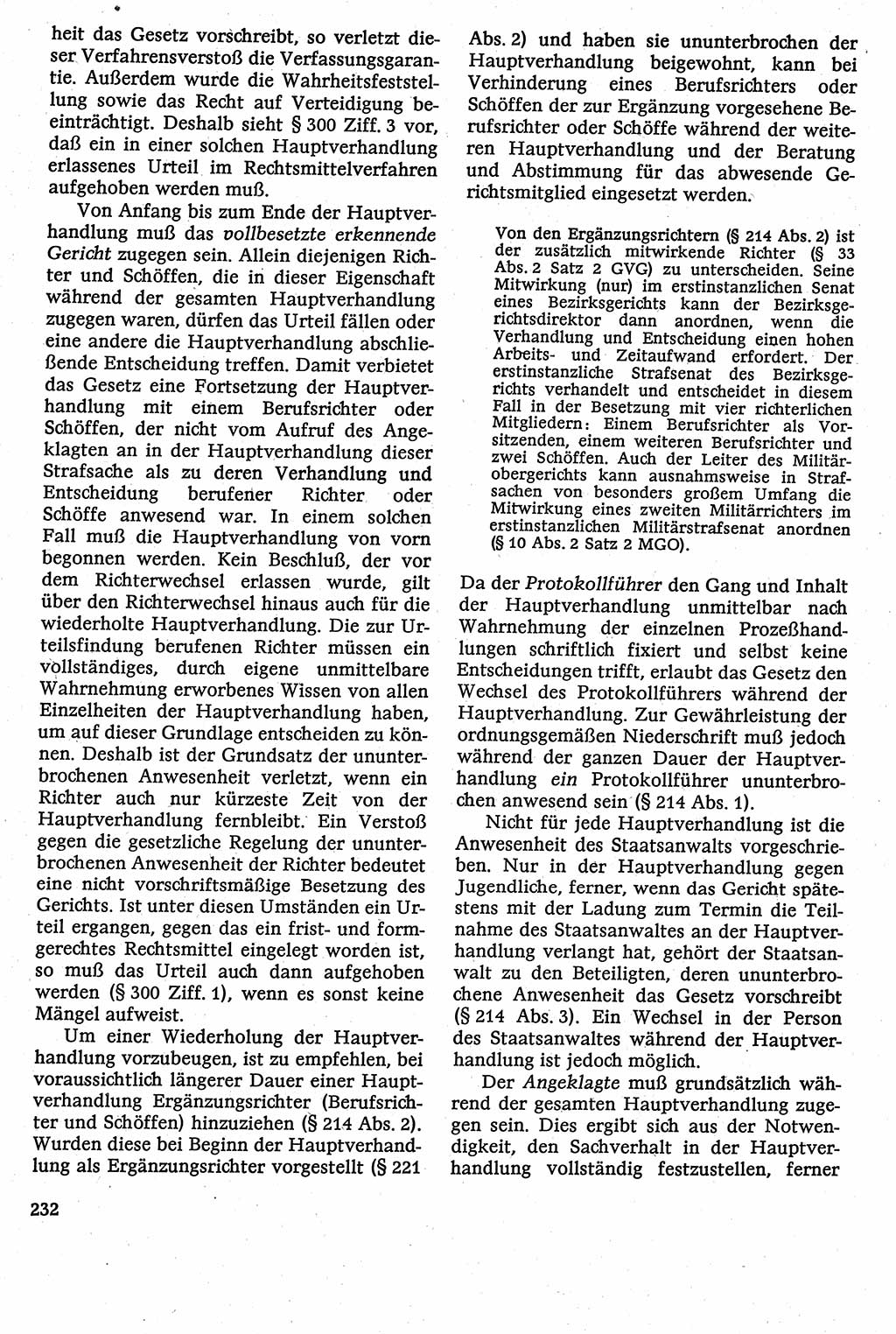 Strafverfahrensrecht [Deutsche Demokratische Republik (DDR)], Lehrbuch 1982, Seite 232 (Strafverf.-R. DDR Lb. 1982, S. 232)