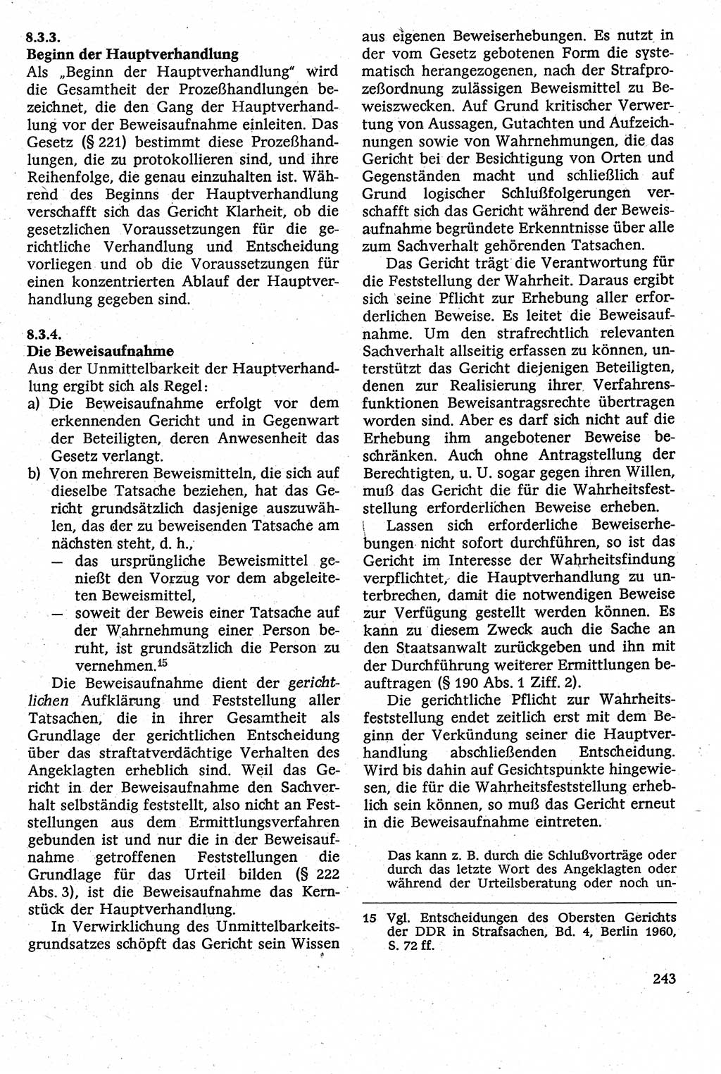 Strafverfahrensrecht [Deutsche Demokratische Republik (DDR)], Lehrbuch 1982, Seite 243 (Strafverf.-R. DDR Lb. 1982, S. 243)