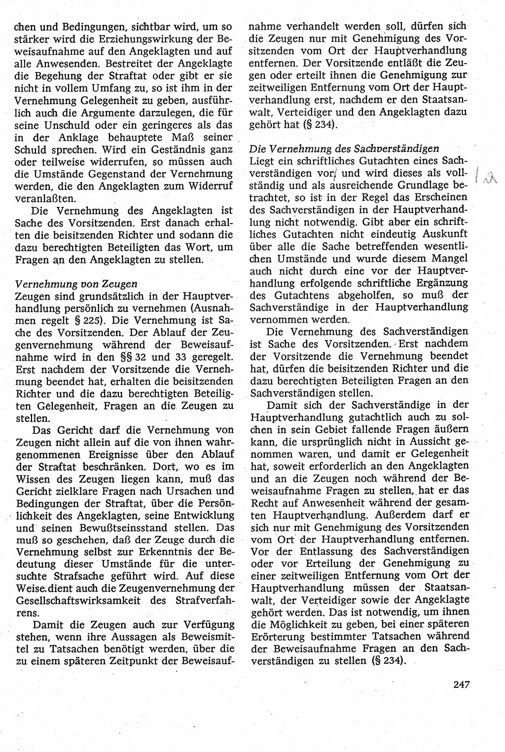 Strafverfahrensrecht [Deutsche Demokratische Republik (DDR)], Lehrbuch 1982, Seite 247 (Strafverf.-R. DDR Lb. 1982, S. 247)