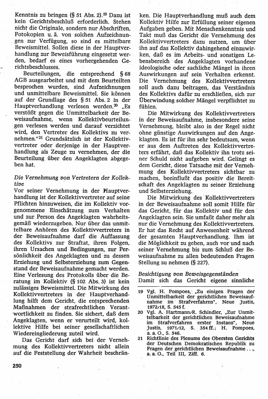 Strafverfahrensrecht [Deutsche Demokratische Republik (DDR)], Lehrbuch 1982, Seite 250 (Strafverf.-R. DDR Lb. 1982, S. 250)