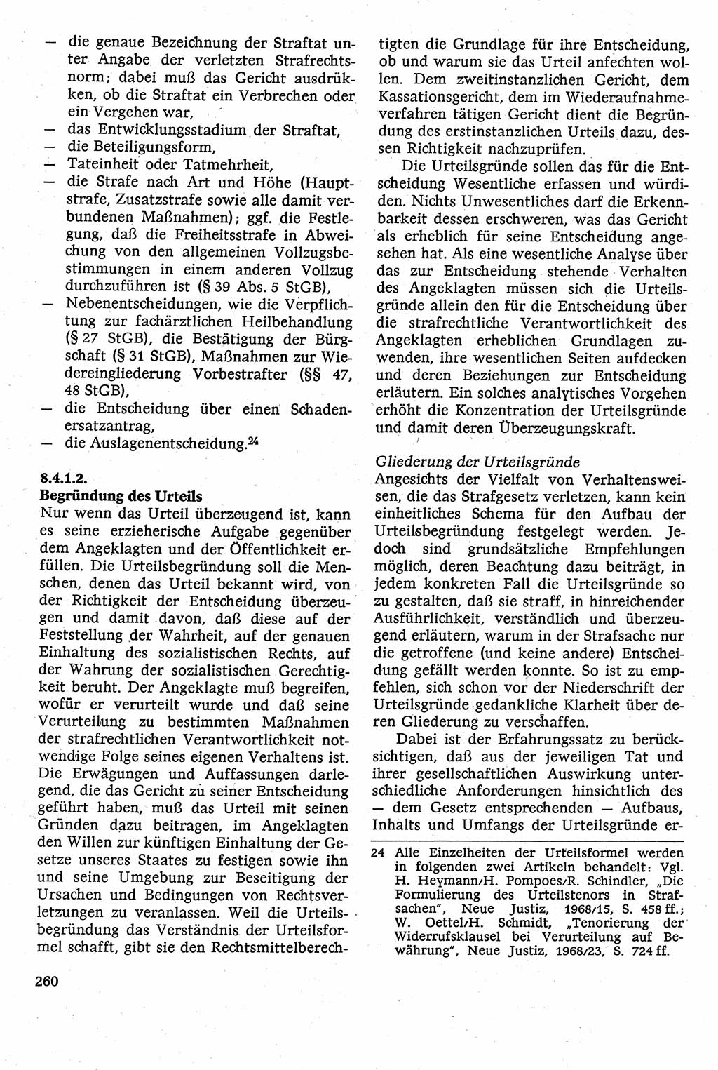 Strafverfahrensrecht [Deutsche Demokratische Republik (DDR)], Lehrbuch 1982, Seite 260 (Strafverf.-R. DDR Lb. 1982, S. 260)