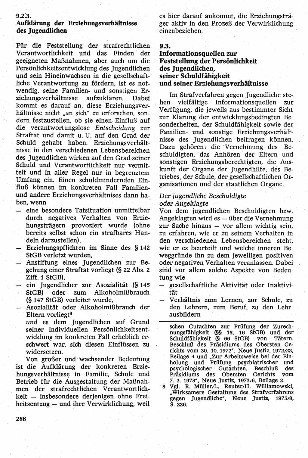 Strafverfahrensrecht [Deutsche Demokratische Republik (DDR)], Lehrbuch 1982, Seite 286 (Strafverf.-R. DDR Lb. 1982, S. 286)
