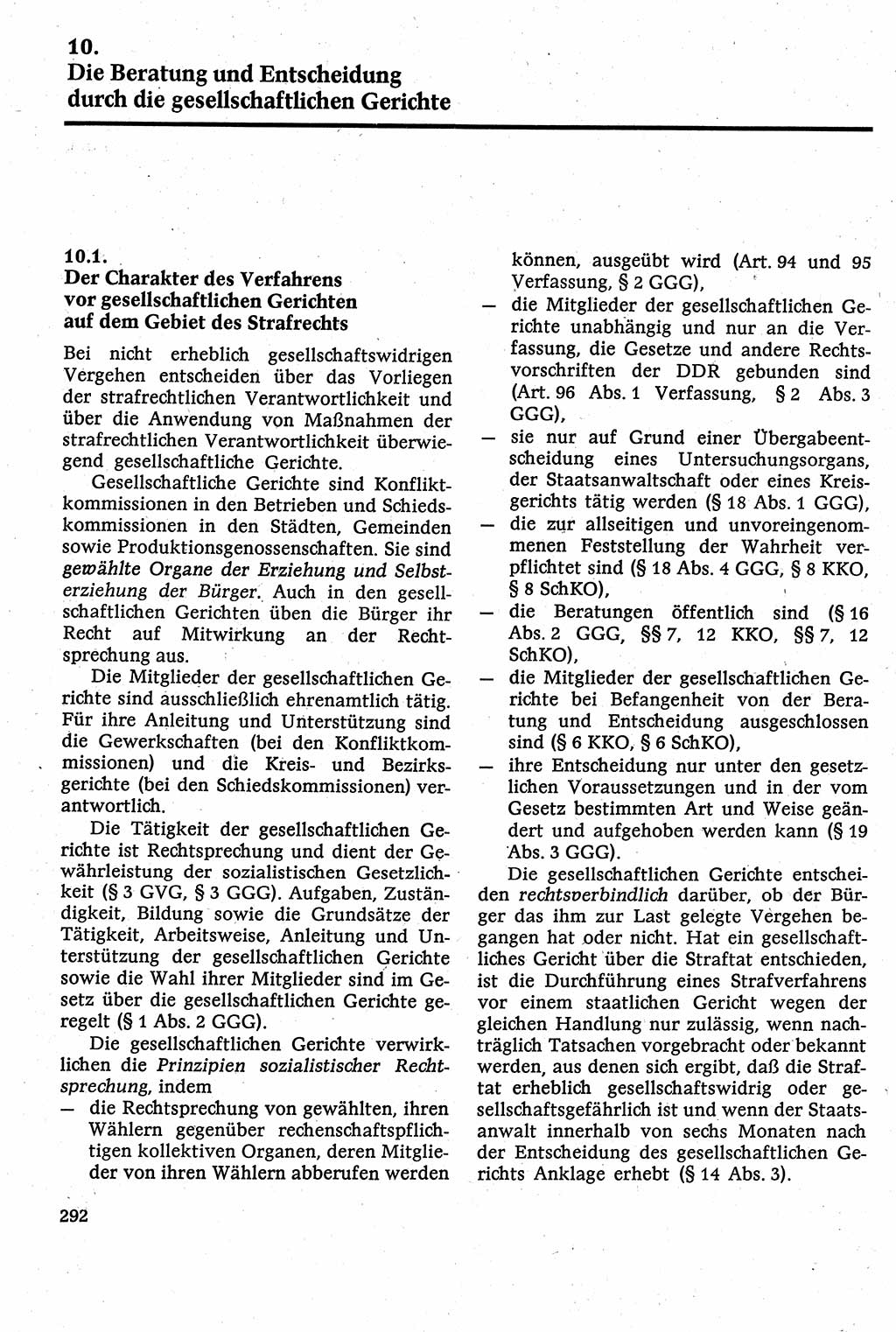 Strafverfahrensrecht [Deutsche Demokratische Republik (DDR)], Lehrbuch 1982, Seite 292 (Strafverf.-R. DDR Lb. 1982, S. 292)