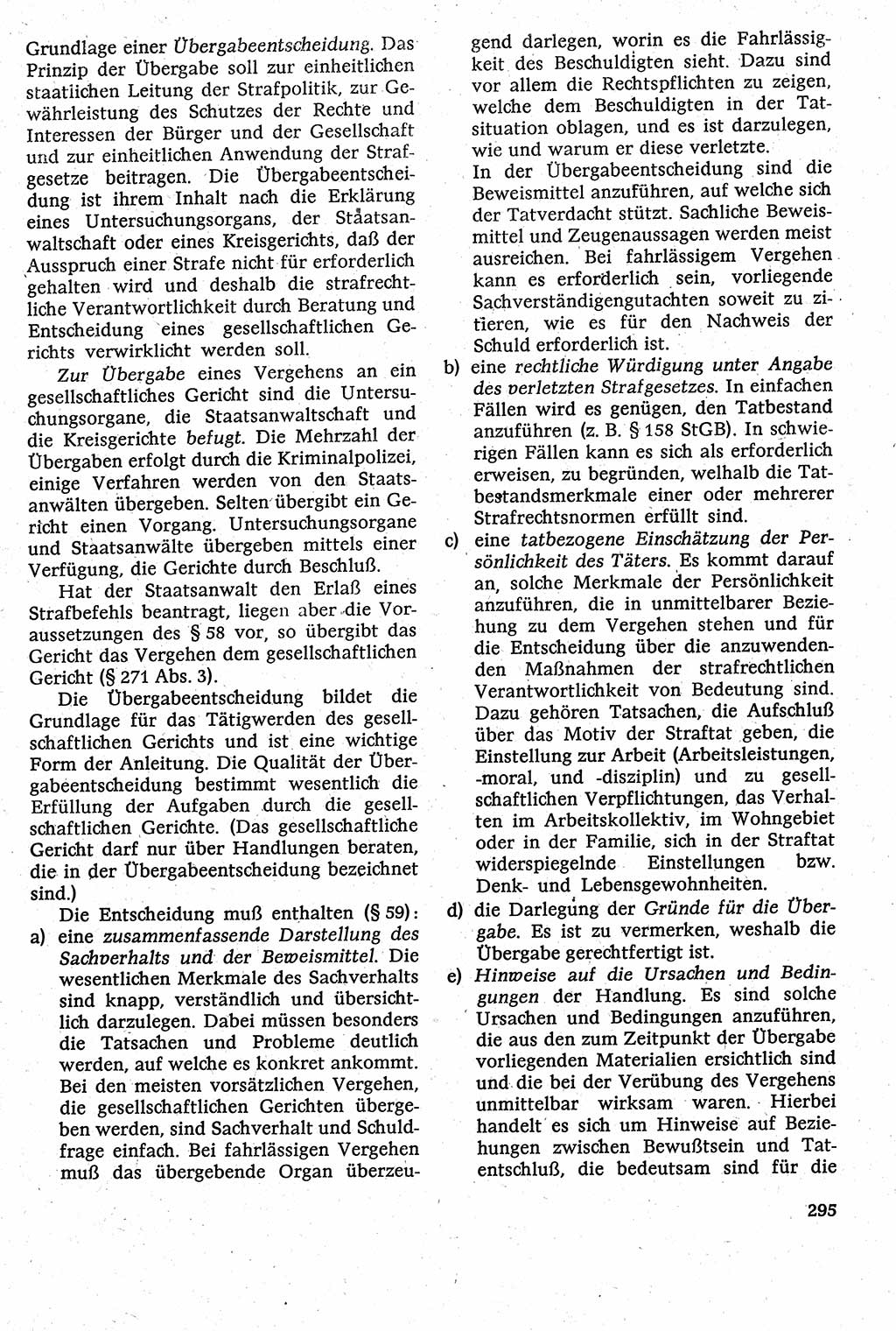 Strafverfahrensrecht [Deutsche Demokratische Republik (DDR)], Lehrbuch 1982, Seite 295 (Strafverf.-R. DDR Lb. 1982, S. 295)