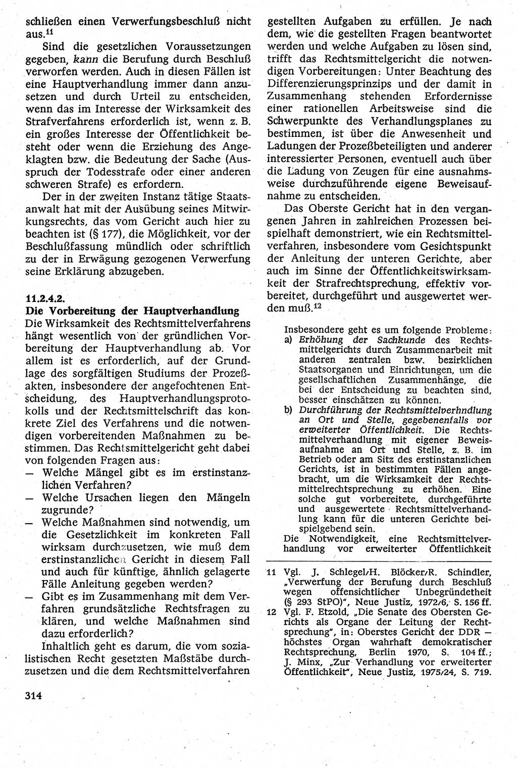 Strafverfahrensrecht [Deutsche Demokratische Republik (DDR)], Lehrbuch 1982, Seite 314 (Strafverf.-R. DDR Lb. 1982, S. 314)