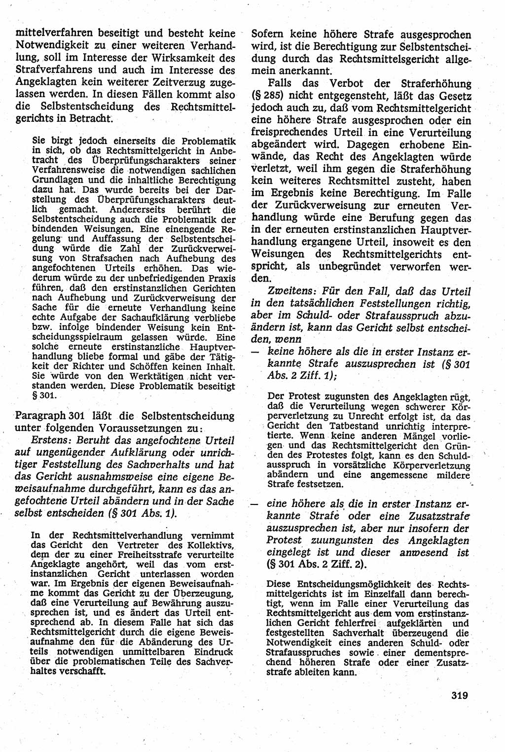 Strafverfahrensrecht [Deutsche Demokratische Republik (DDR)], Lehrbuch 1982, Seite 319 (Strafverf.-R. DDR Lb. 1982, S. 319)