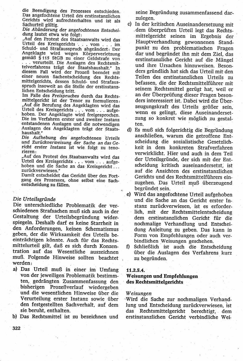 Strafverfahrensrecht [Deutsche Demokratische Republik (DDR)], Lehrbuch 1982, Seite 322 (Strafverf.-R. DDR Lb. 1982, S. 322)