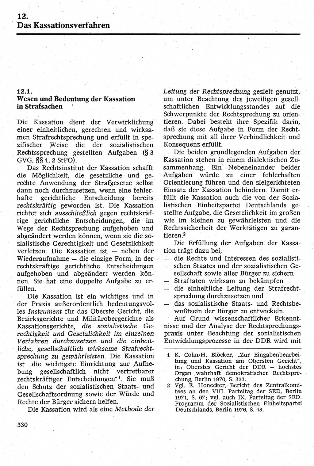 Strafverfahrensrecht [Deutsche Demokratische Republik (DDR)], Lehrbuch 1982, Seite 330 (Strafverf.-R. DDR Lb. 1982, S. 330)