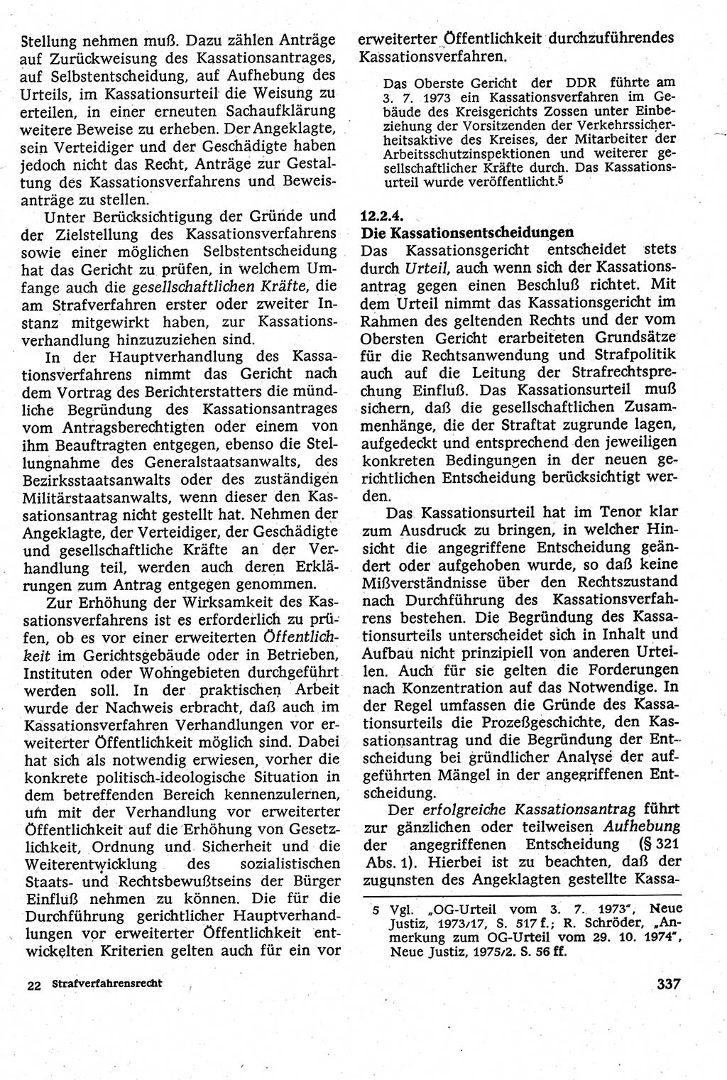 Strafverfahrensrecht [Deutsche Demokratische Republik (DDR)], Lehrbuch 1982, Seite 337 (Strafverf.-R. DDR Lb. 1982, S. 337)
