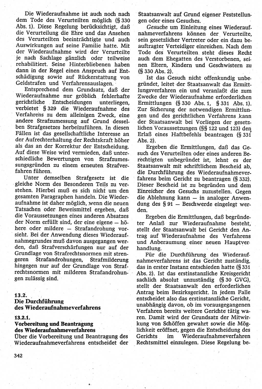 Strafverfahrensrecht [Deutsche Demokratische Republik (DDR)], Lehrbuch 1982, Seite 342 (Strafverf.-R. DDR Lb. 1982, S. 342)