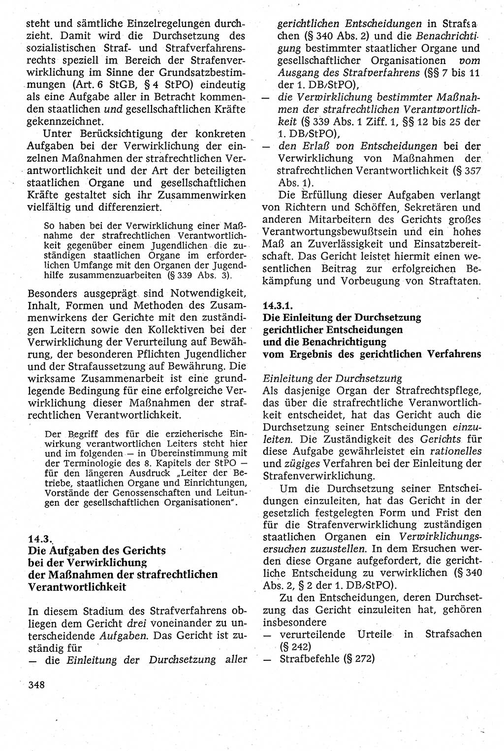 Strafverfahrensrecht [Deutsche Demokratische Republik (DDR)], Lehrbuch 1982, Seite 348 (Strafverf.-R. DDR Lb. 1982, S. 348)