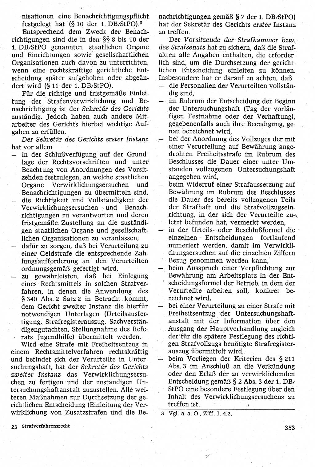 Strafverfahrensrecht [Deutsche Demokratische Republik (DDR)], Lehrbuch 1982, Seite 353 (Strafverf.-R. DDR Lb. 1982, S. 353)