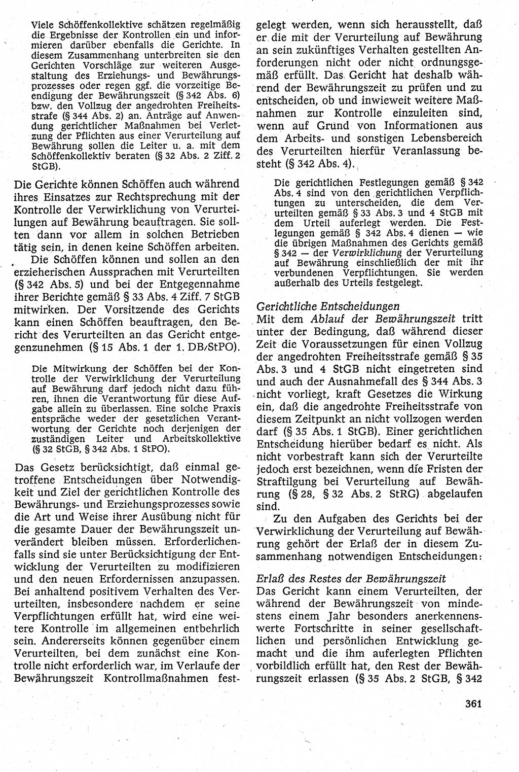 Strafverfahrensrecht [Deutsche Demokratische Republik (DDR)], Lehrbuch 1982, Seite 361 (Strafverf.-R. DDR Lb. 1982, S. 361)