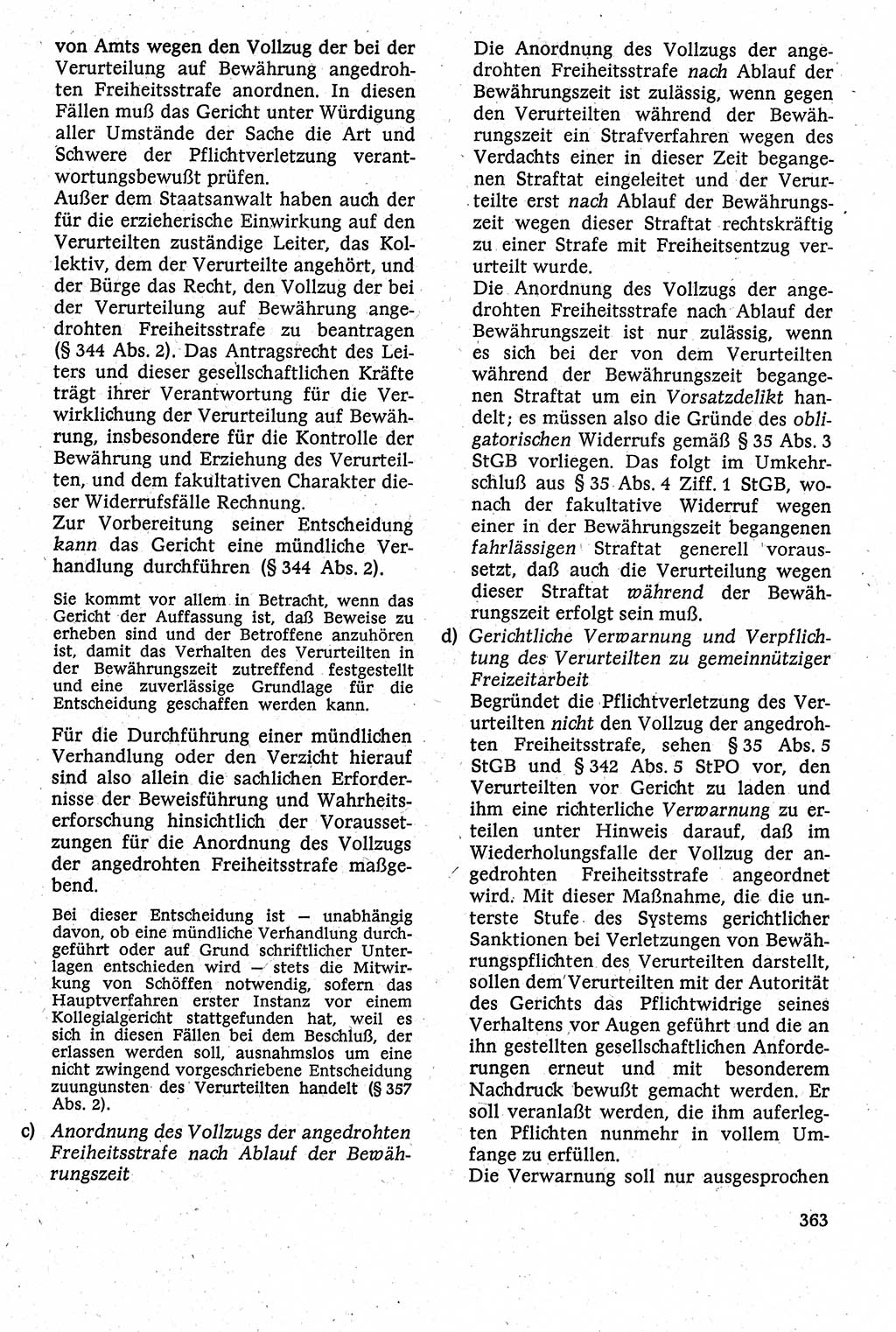 Strafverfahrensrecht [Deutsche Demokratische Republik (DDR)], Lehrbuch 1982, Seite 363 (Strafverf.-R. DDR Lb. 1982, S. 363)
