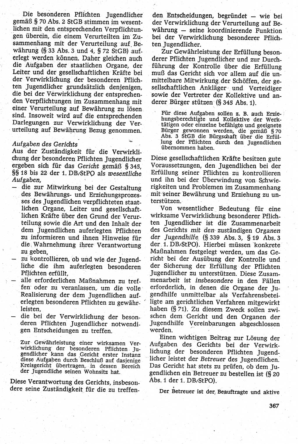 Strafverfahrensrecht [Deutsche Demokratische Republik (DDR)], Lehrbuch 1982, Seite 367 (Strafverf.-R. DDR Lb. 1982, S. 367)