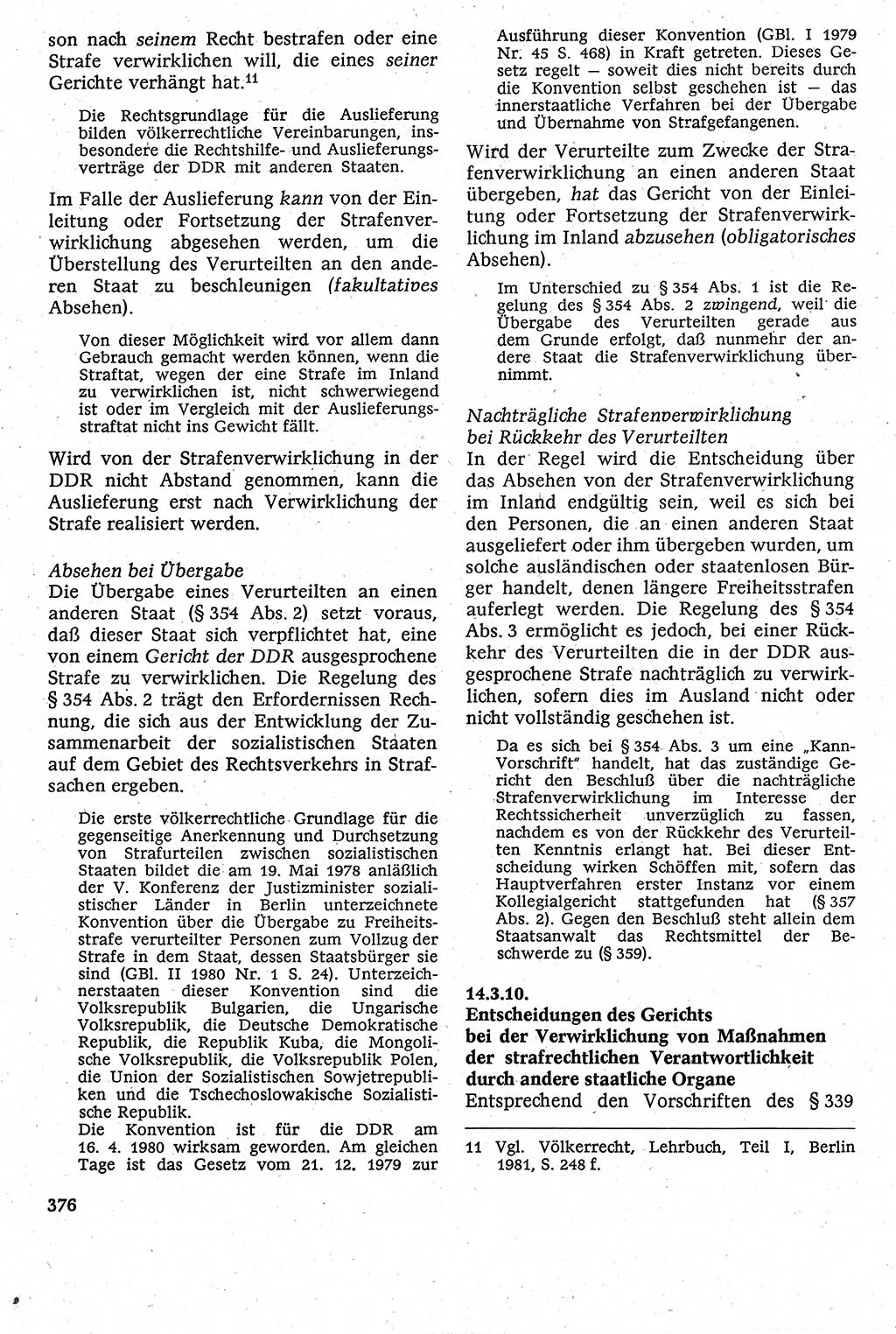 Strafverfahrensrecht [Deutsche Demokratische Republik (DDR)], Lehrbuch 1982, Seite 376 (Strafverf.-R. DDR Lb. 1982, S. 376)