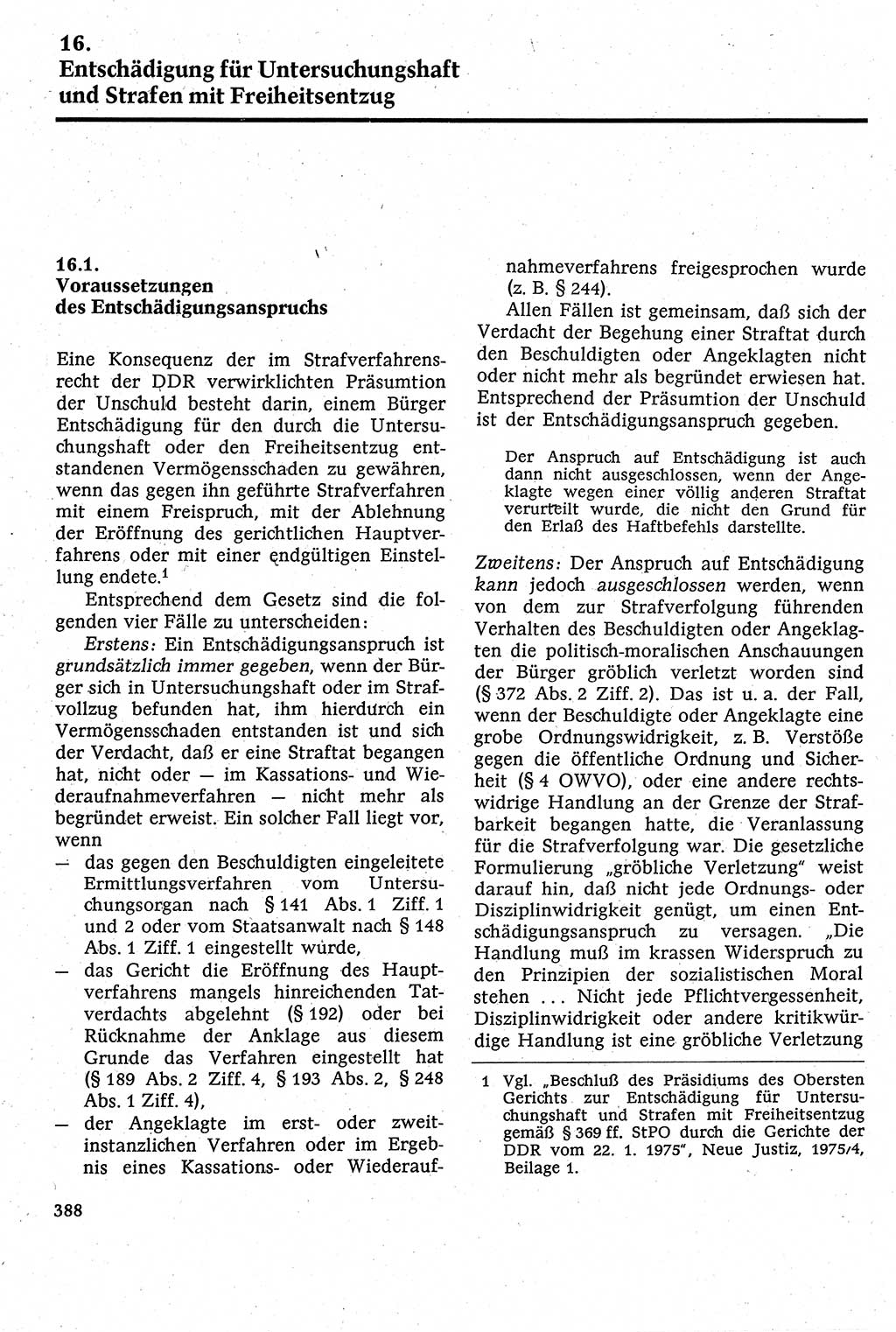 Strafverfahrensrecht [Deutsche Demokratische Republik (DDR)], Lehrbuch 1982, Seite 388 (Strafverf.-R. DDR Lb. 1982, S. 388)