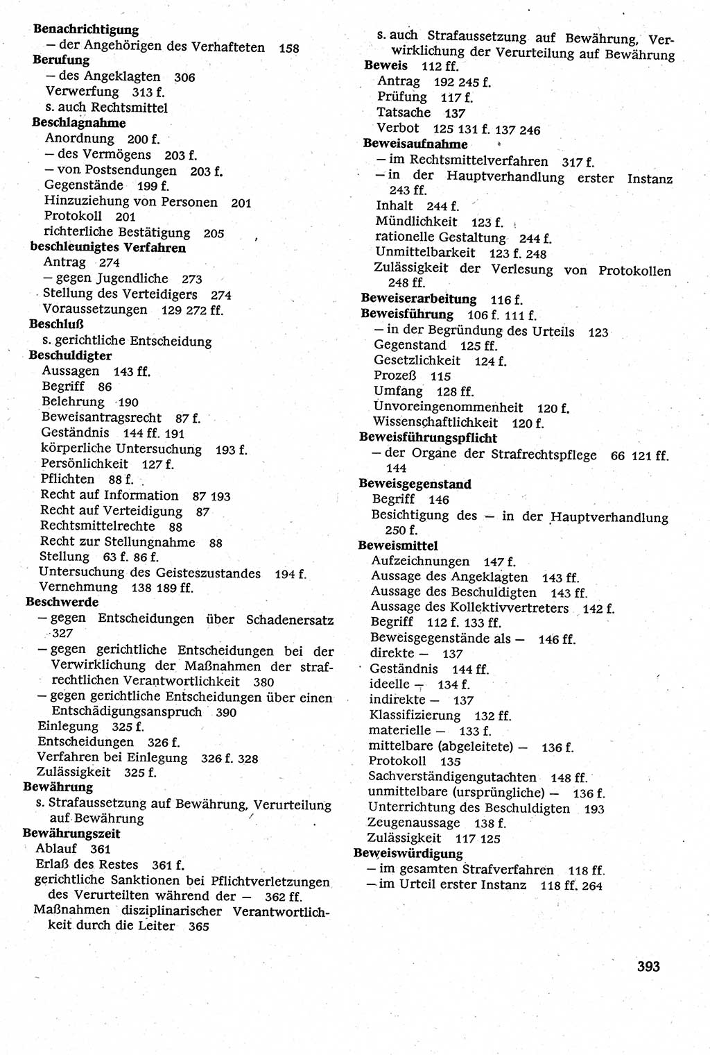Strafverfahrensrecht [Deutsche Demokratische Republik (DDR)], Lehrbuch 1982, Seite 393 (Strafverf.-R. DDR Lb. 1982, S. 393)
